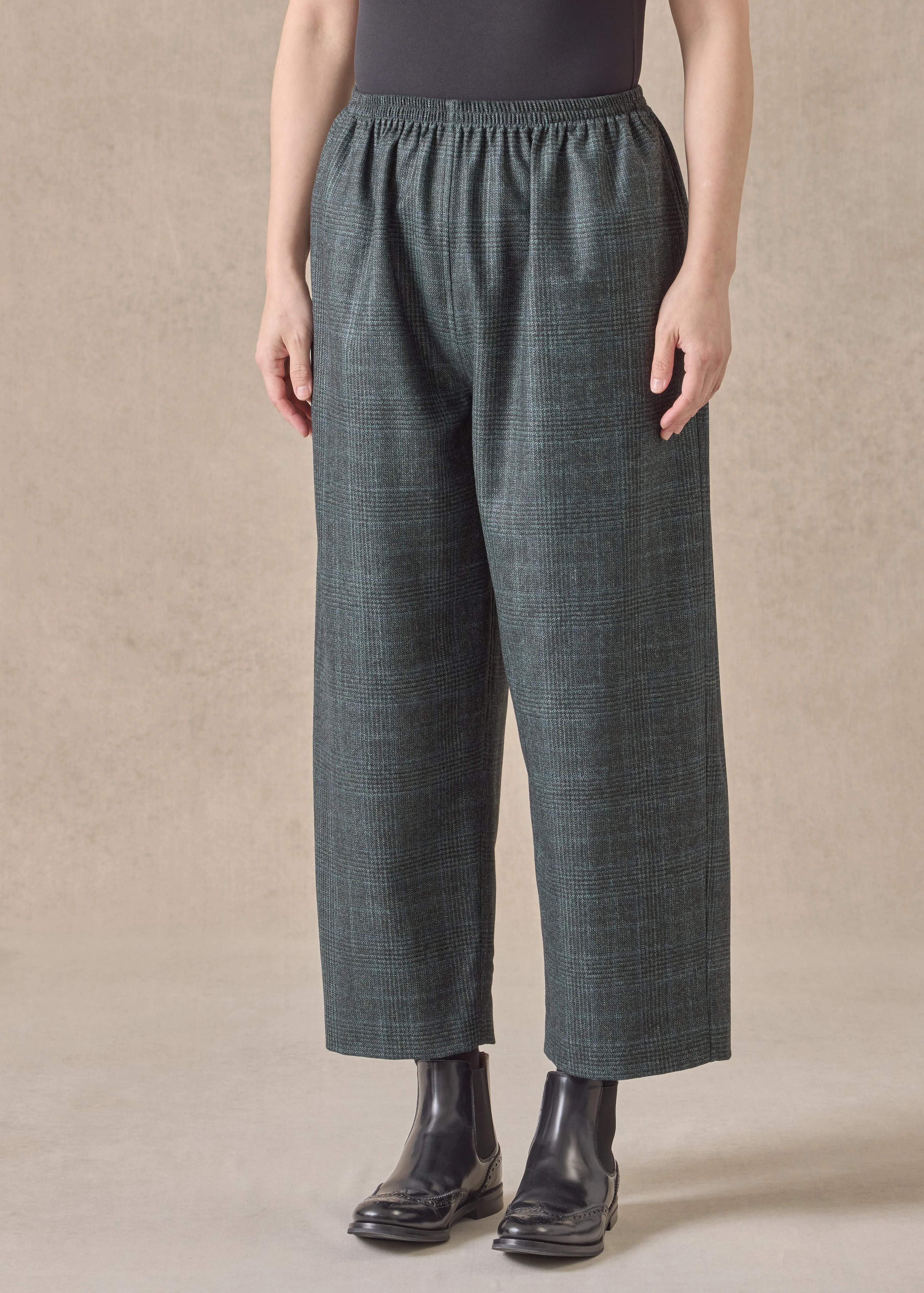 cashmere silk wool mix japanese trouser (darkforest) sold by eskandar product image thumbnail 2