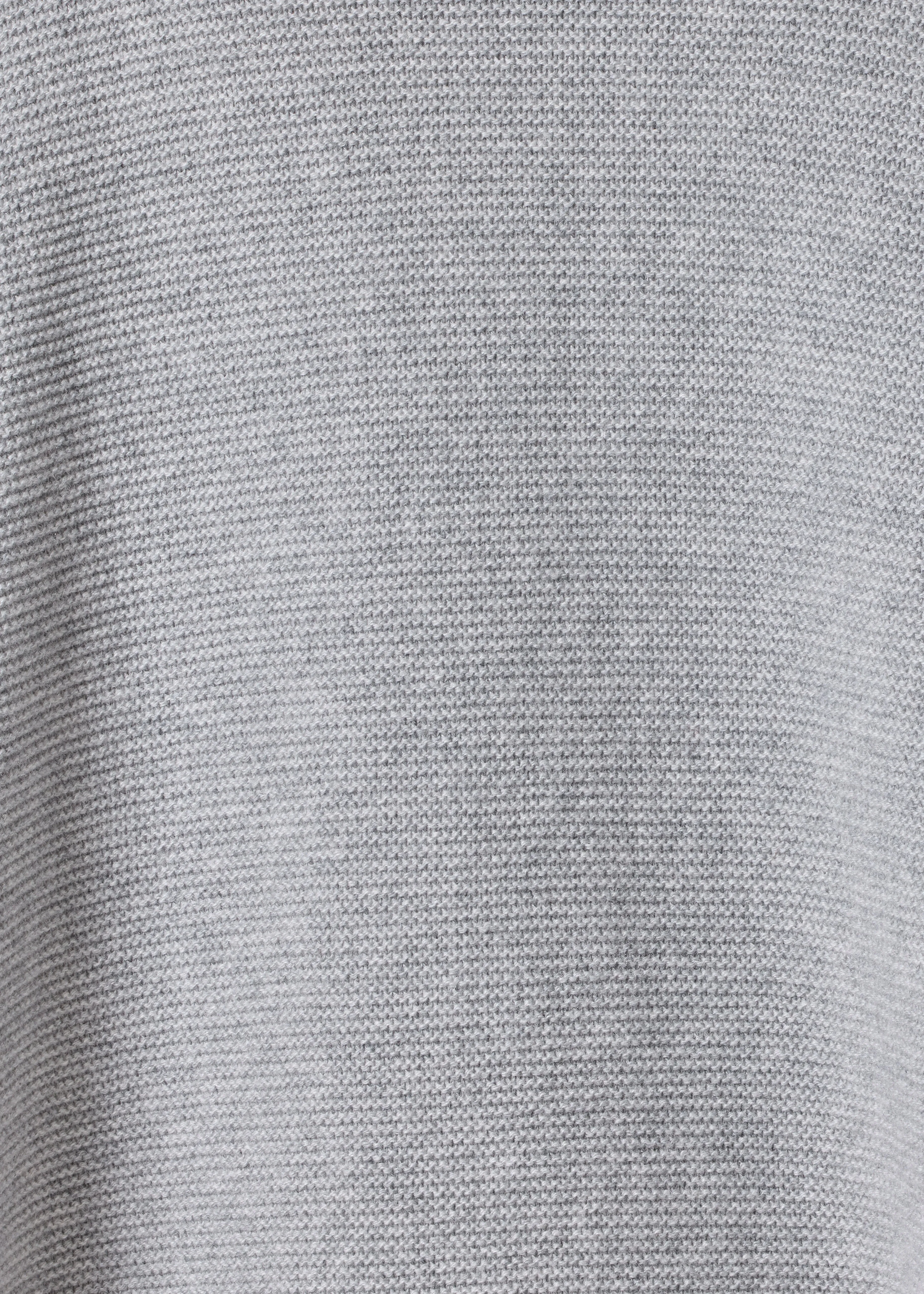 cashmere slash neck 3/4 sleeve sweater - long plus with slits (silvergrey) sold by eskandar product image thumbnail 5