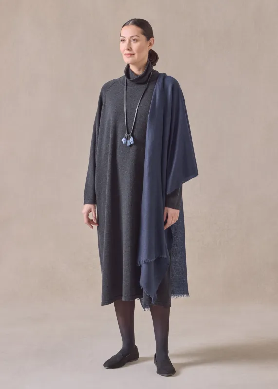 cashmere large scarf (inkwell) sold by eskandar