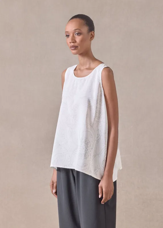 silk a-line shell - mid plus (pencil) sold by eskandar