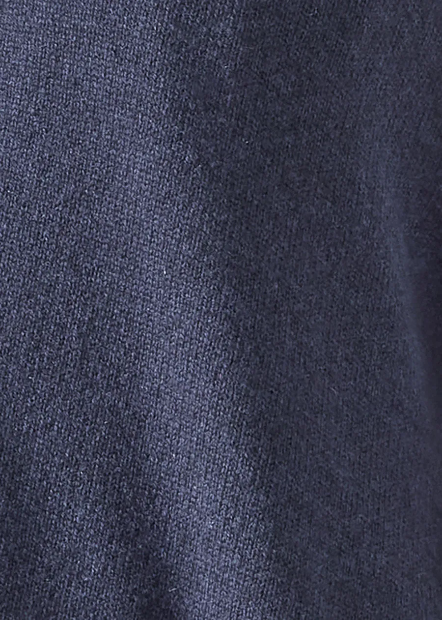 cashmere scoop armhole waistcoat - mid plus (inkblue) sold by eskandar product image thumbnail 5