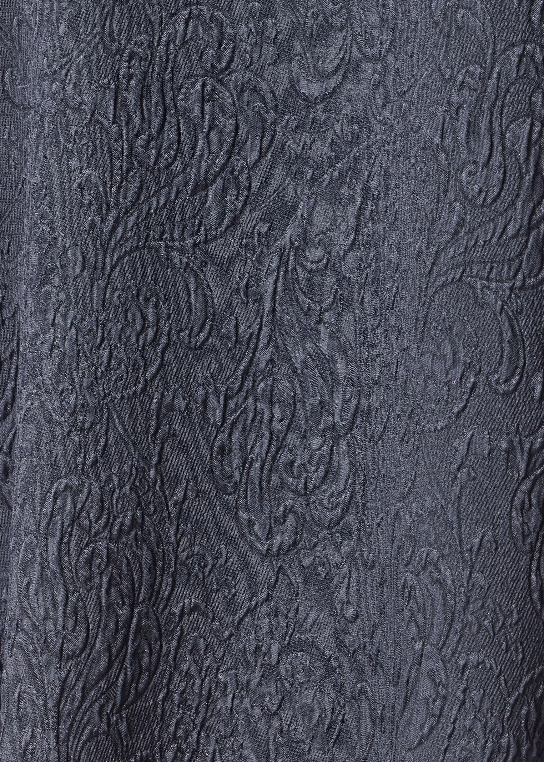 silk wide a-line scoop neck tunic - long (navydark) sold by eskandar product image thumbnail 5