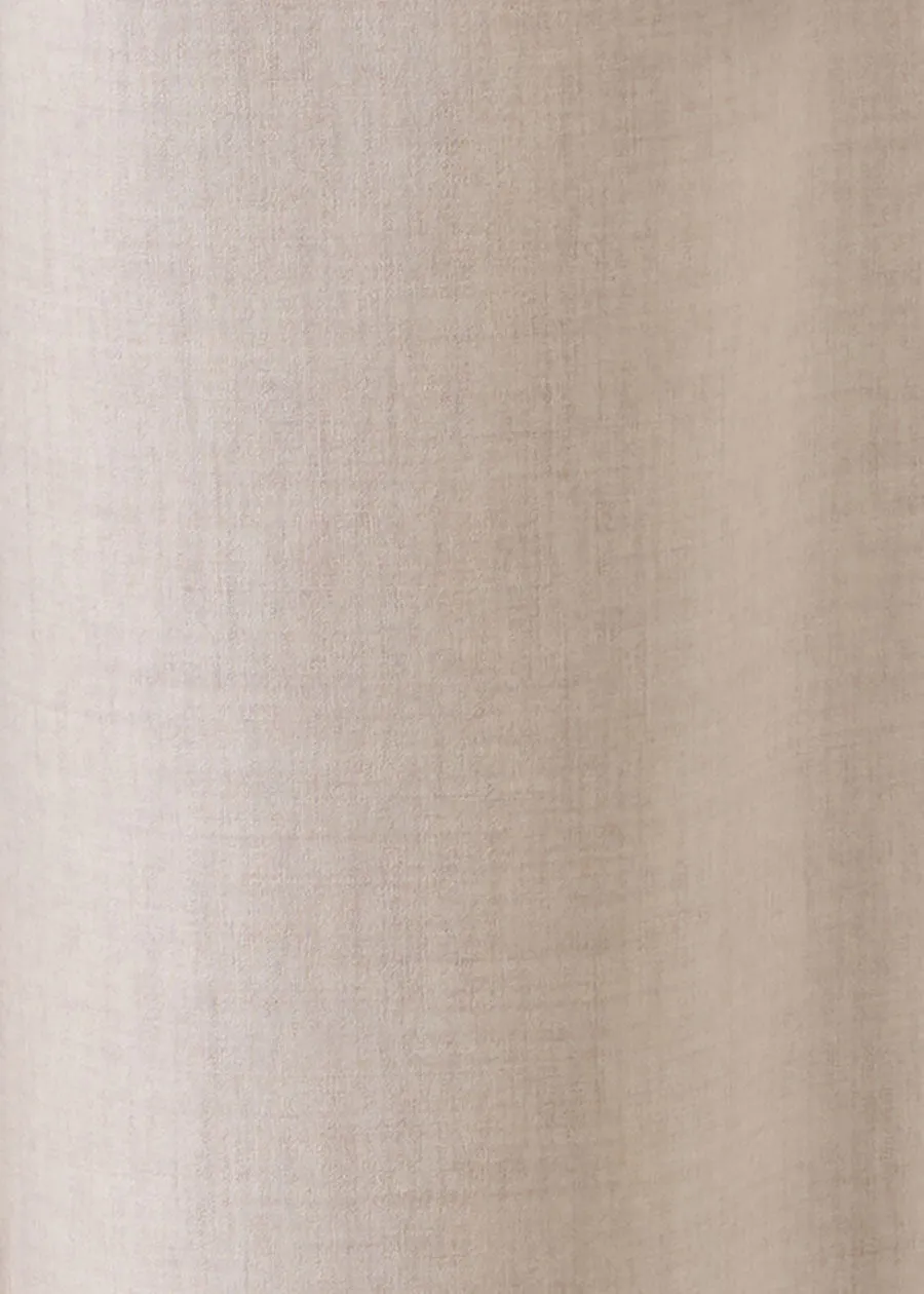 cashmere wool mix wide longer back shirt with double stand collar - mid plus (undyed) sold by eskandar product image thumbnail 5