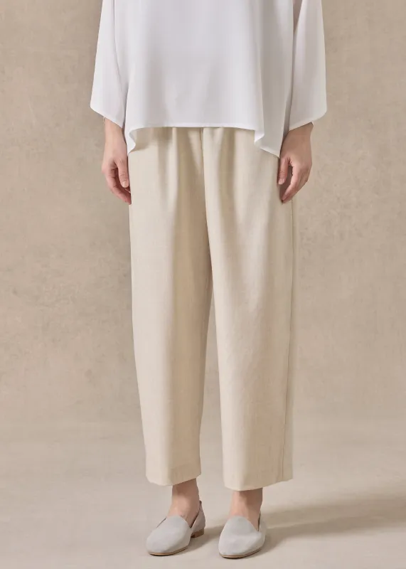 cashmere wool mix japanese trouser (undyed) sold by eskandar