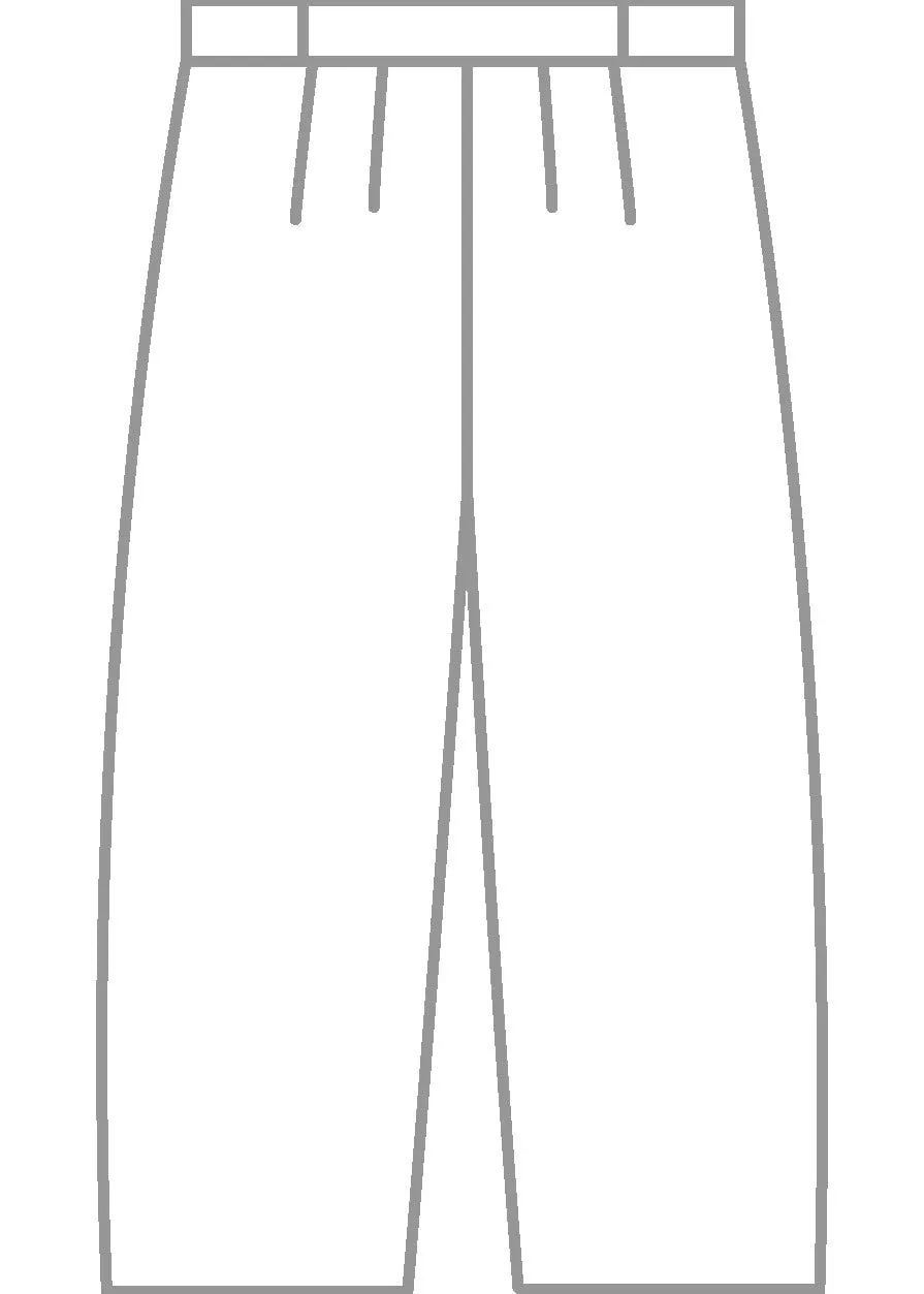 wool stretch cropped flat front pleated trouser (black) sold by eskandar product image thumbnail 5