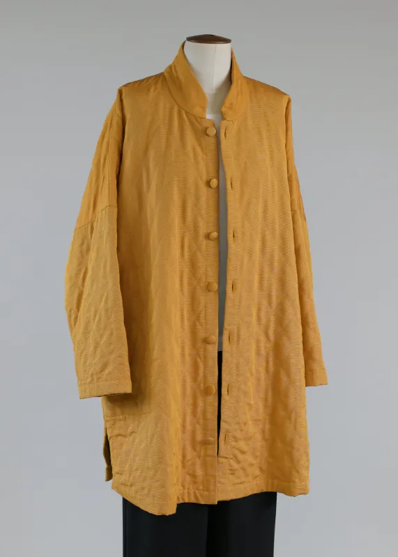 imperial coat with chinese collar - long plus sold by eskandar