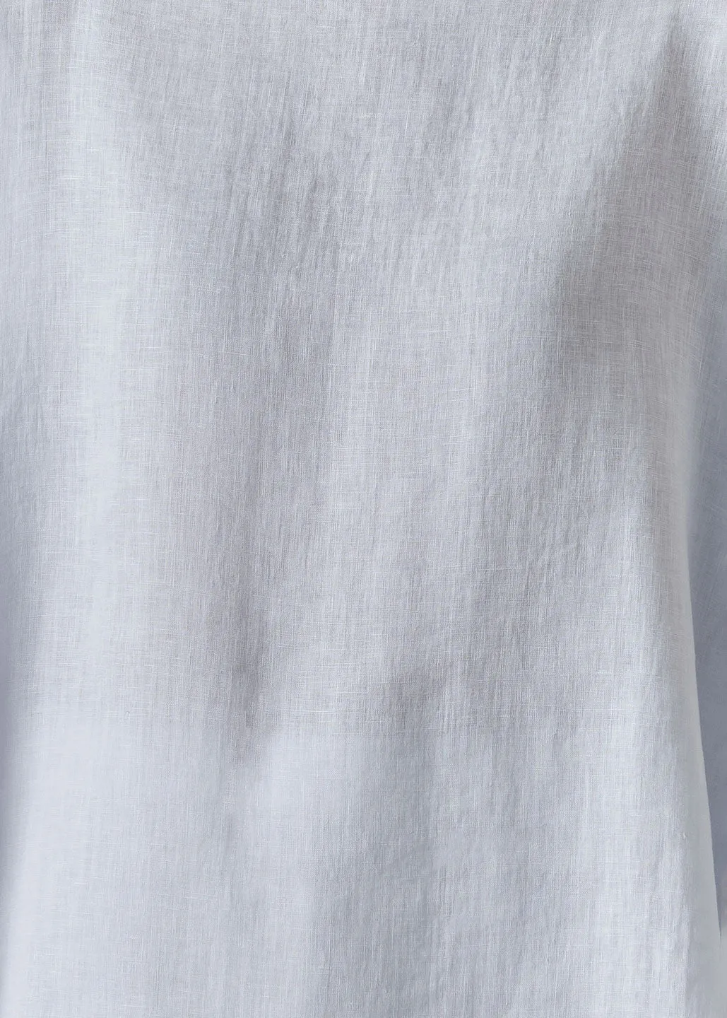 linen sloped shoulder wide a-line scoop neck top - mid sold by eskandar product image thumbnail 5