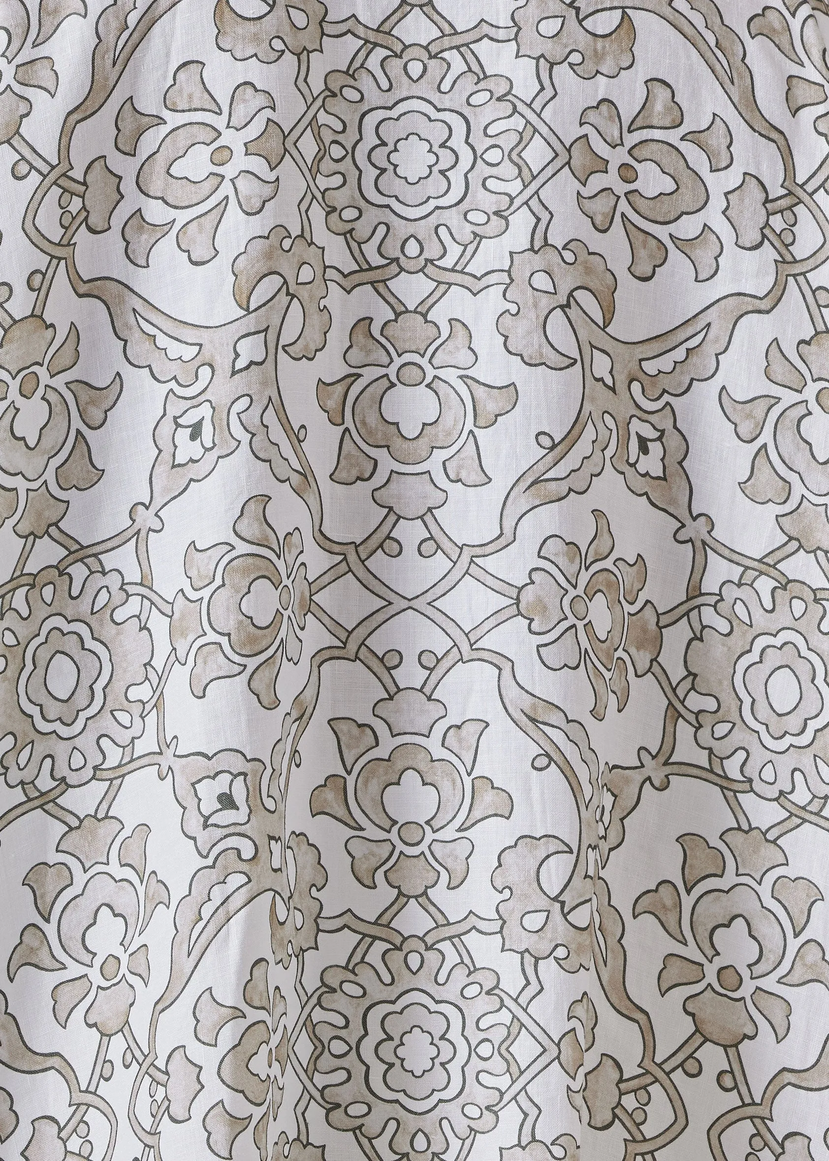 linen wide a-line short sleeve shirt dress with collar sold by eskandar product image thumbnail 5