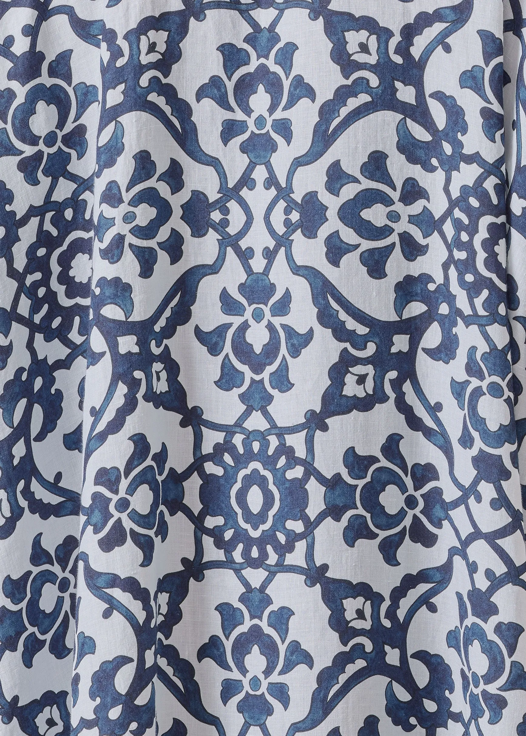 linen wide short sleeve shirt with collar - mid plus sold by eskandar product image thumbnail 5