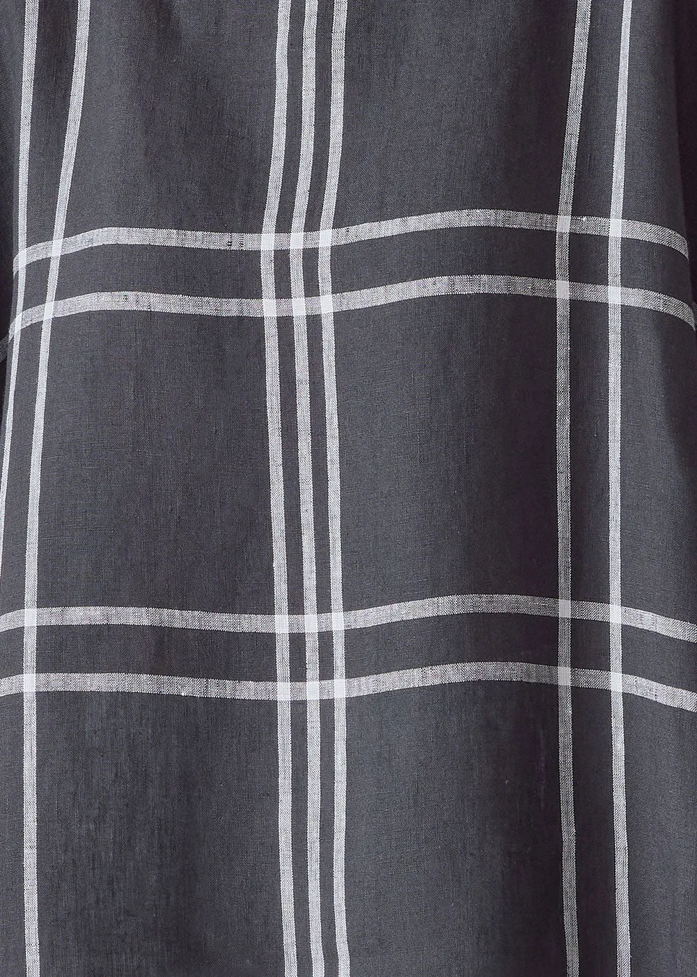 linen 3/4 sleeve scoop neck - long plus with slits sold by eskandar product image thumbnail 5