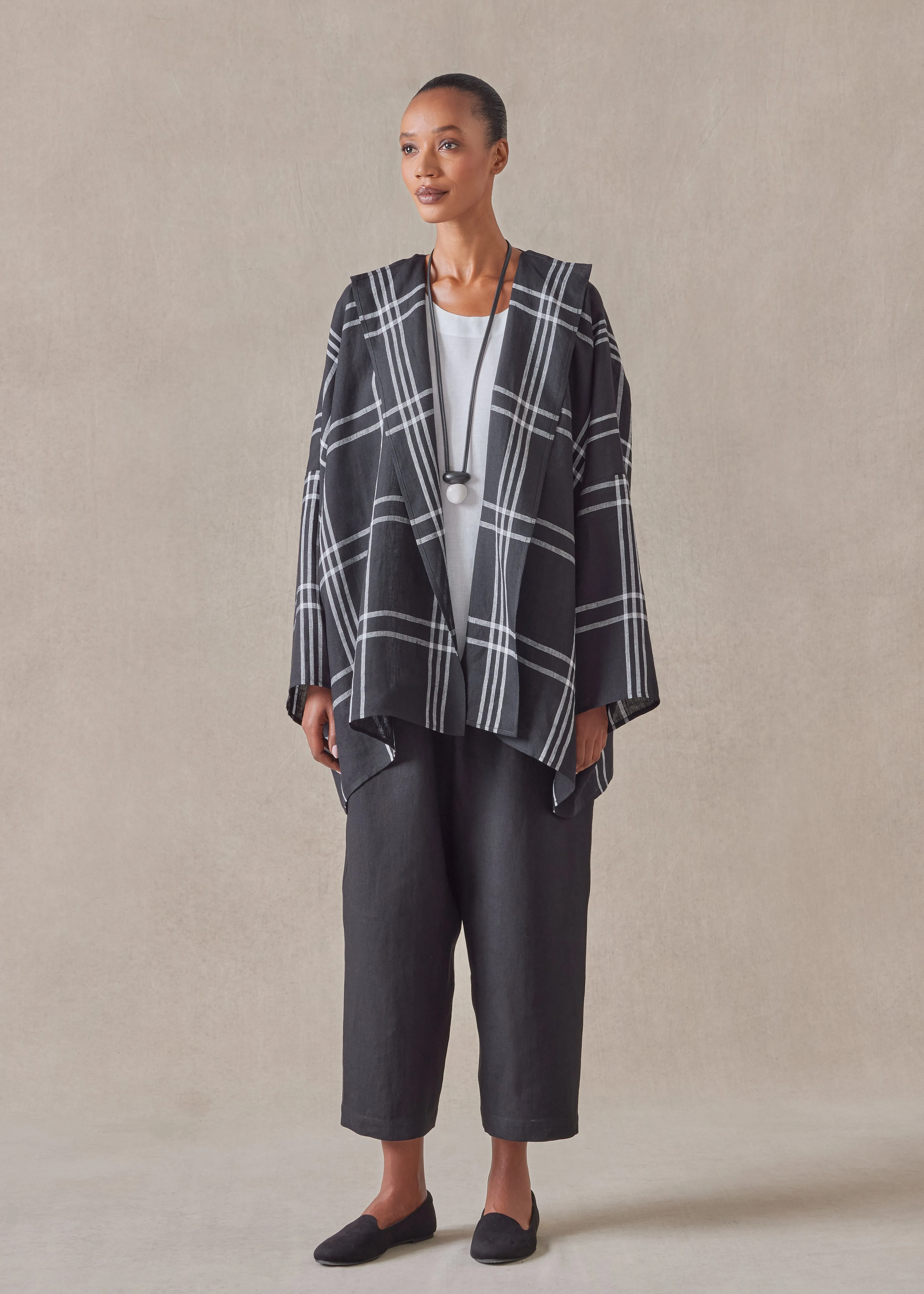 linen jacket coat - long sold by eskandar