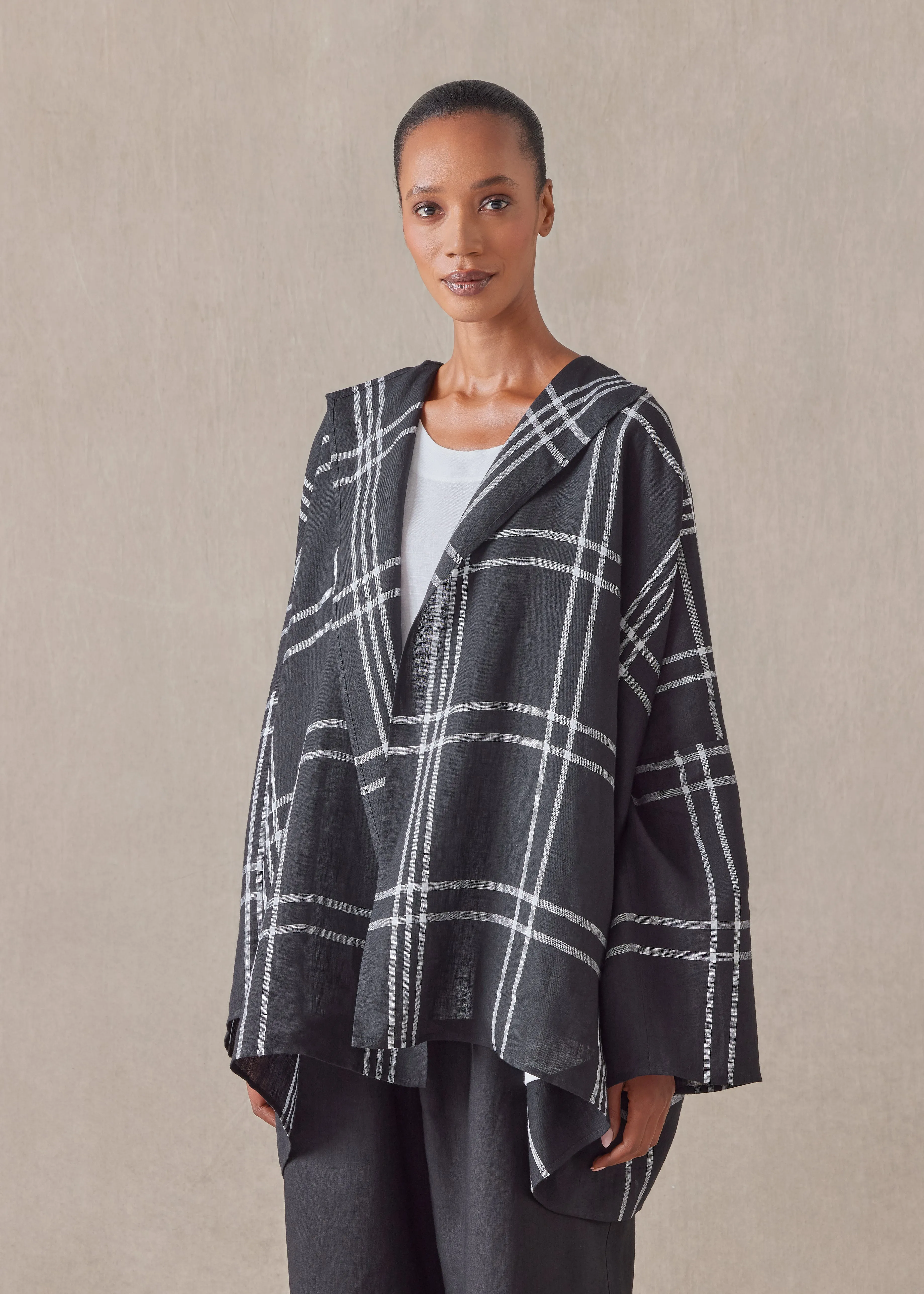 linen jacket coat - long sold by eskandar product image thumbnail 2