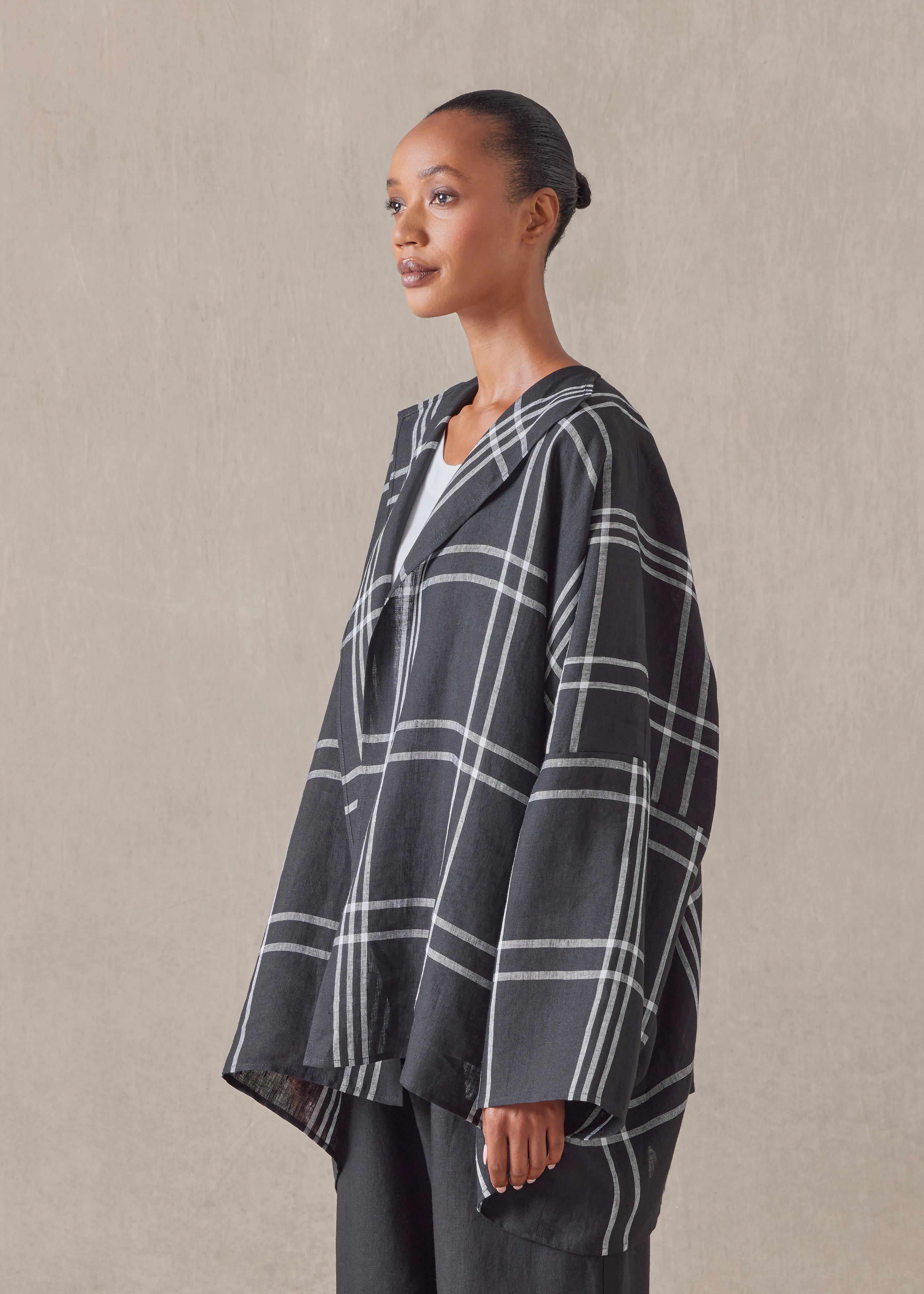 linen jacket coat - long sold by eskandar product image thumbnail 3