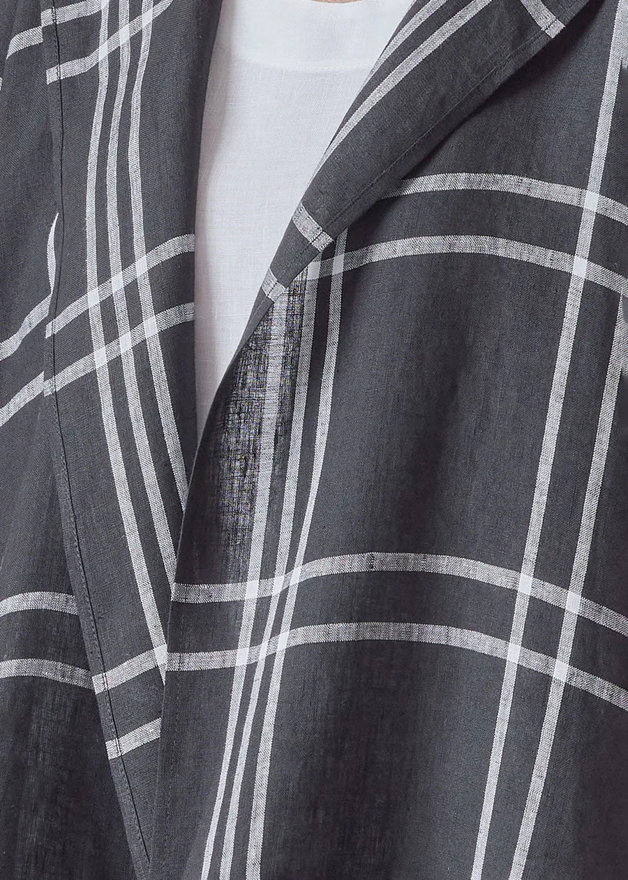 linen jacket coat - long sold by eskandar product image thumbnail 5