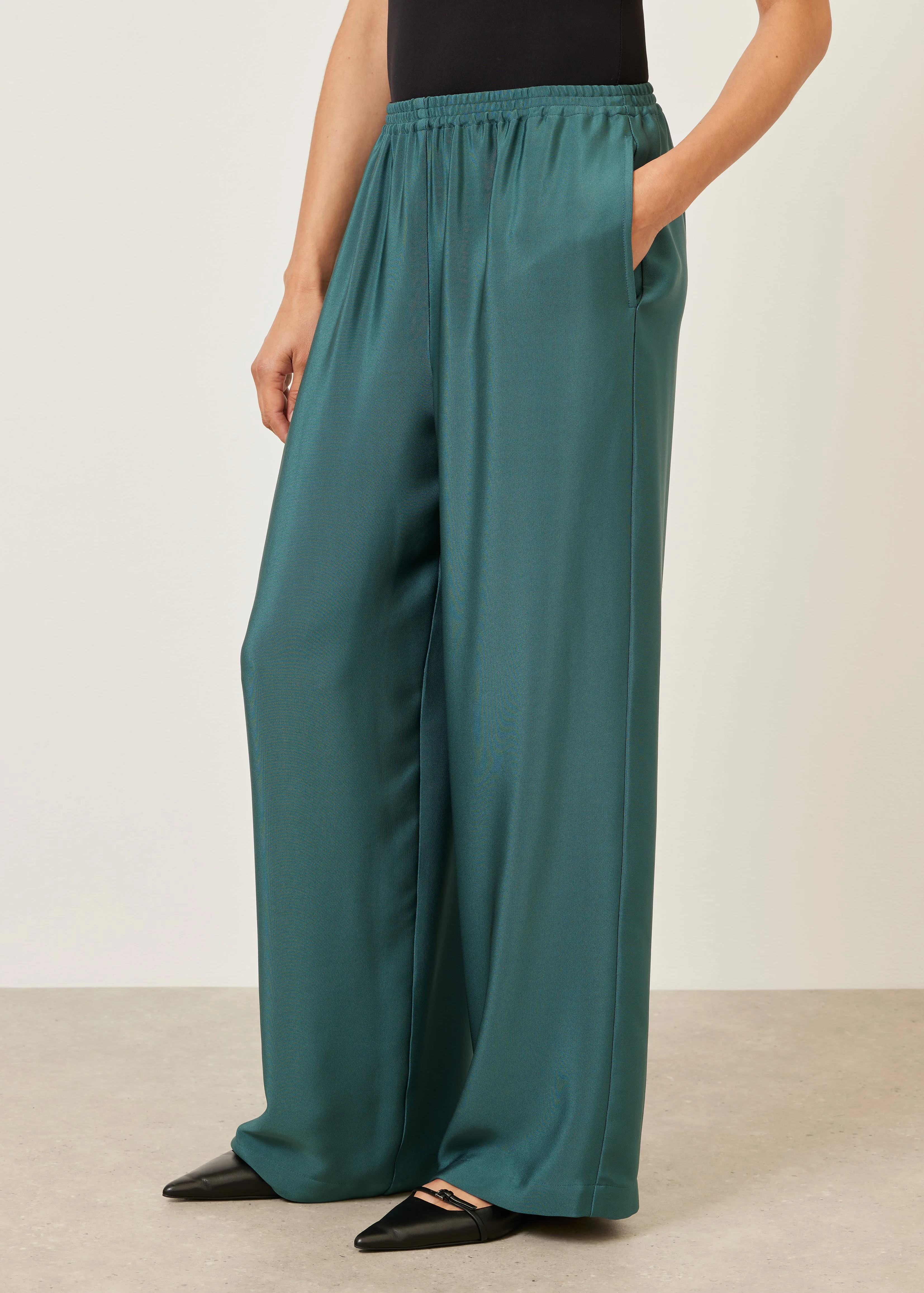 silk flared trouser sold by eskandar product image thumbnail 4