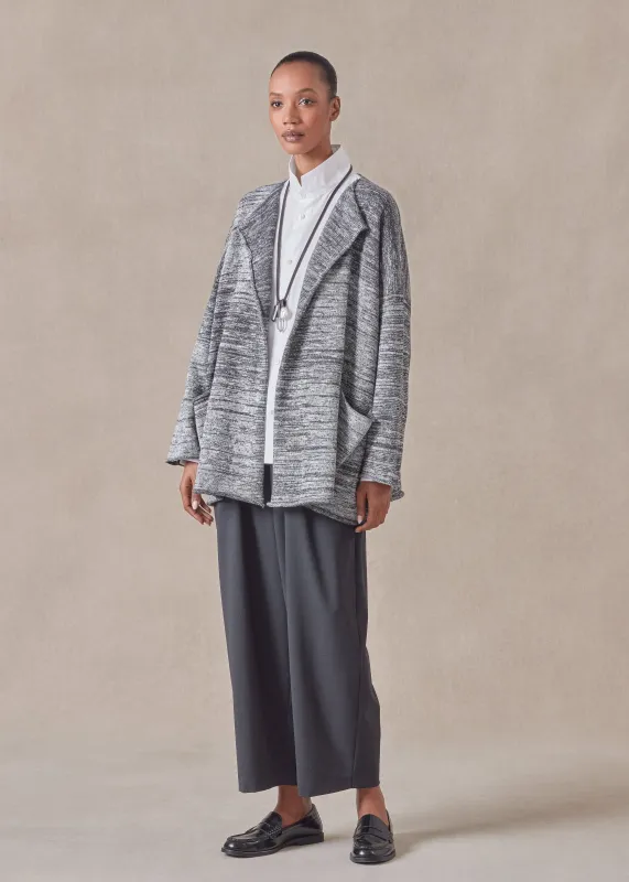 cotton linen mix  jacket coat - mid plus sold by eskandar