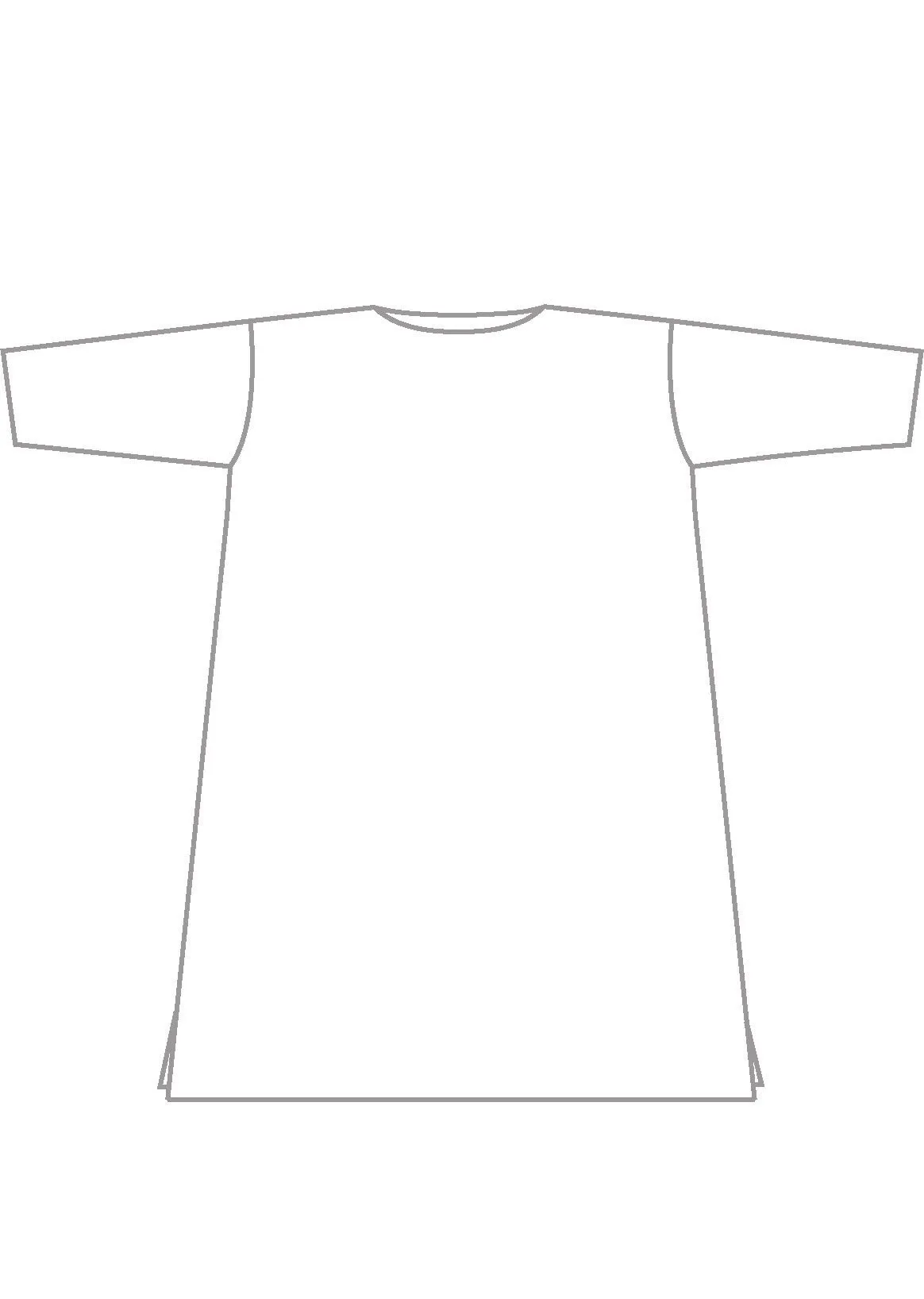 embroidered linen wide a-line scoop neck dress sold by eskandar product image thumbnail 5