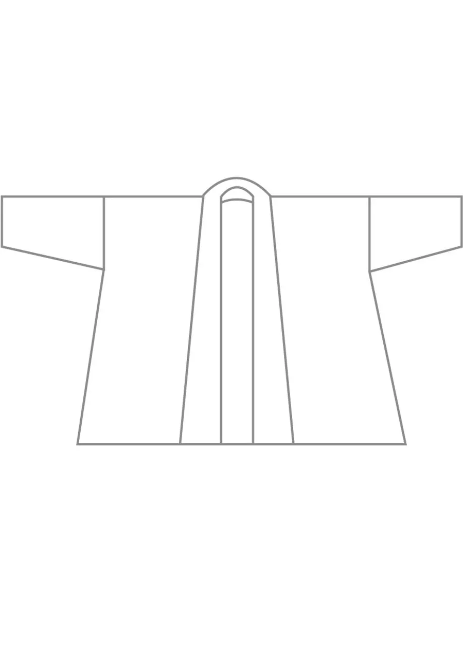 linen wide a-line scrunch shawl collar jacket - long plus sold by eskandar product image thumbnail 5