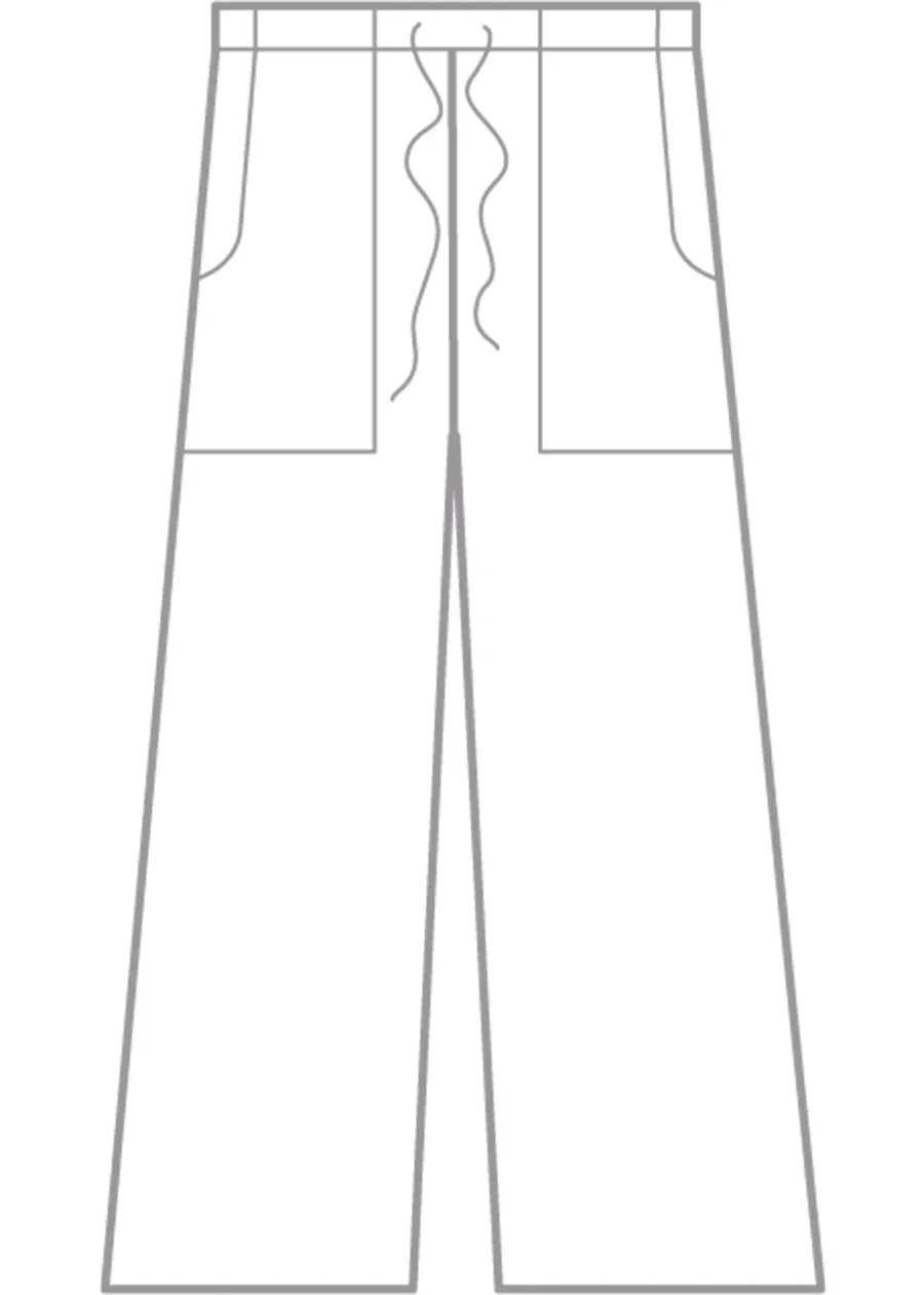 linen patchpocket drawstring trouser sold by eskandar product image thumbnail 5