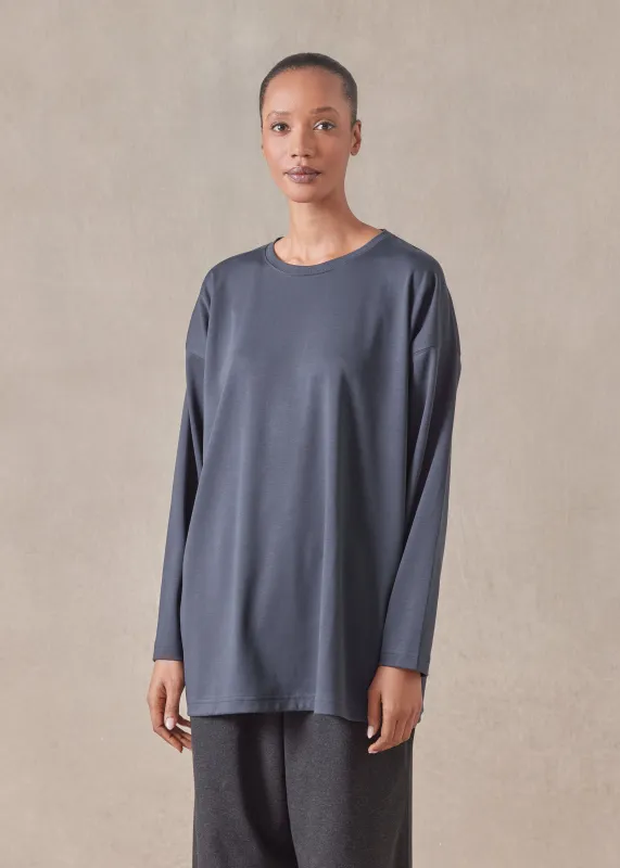 long sleeve smaller round neck - long sold by eskandar