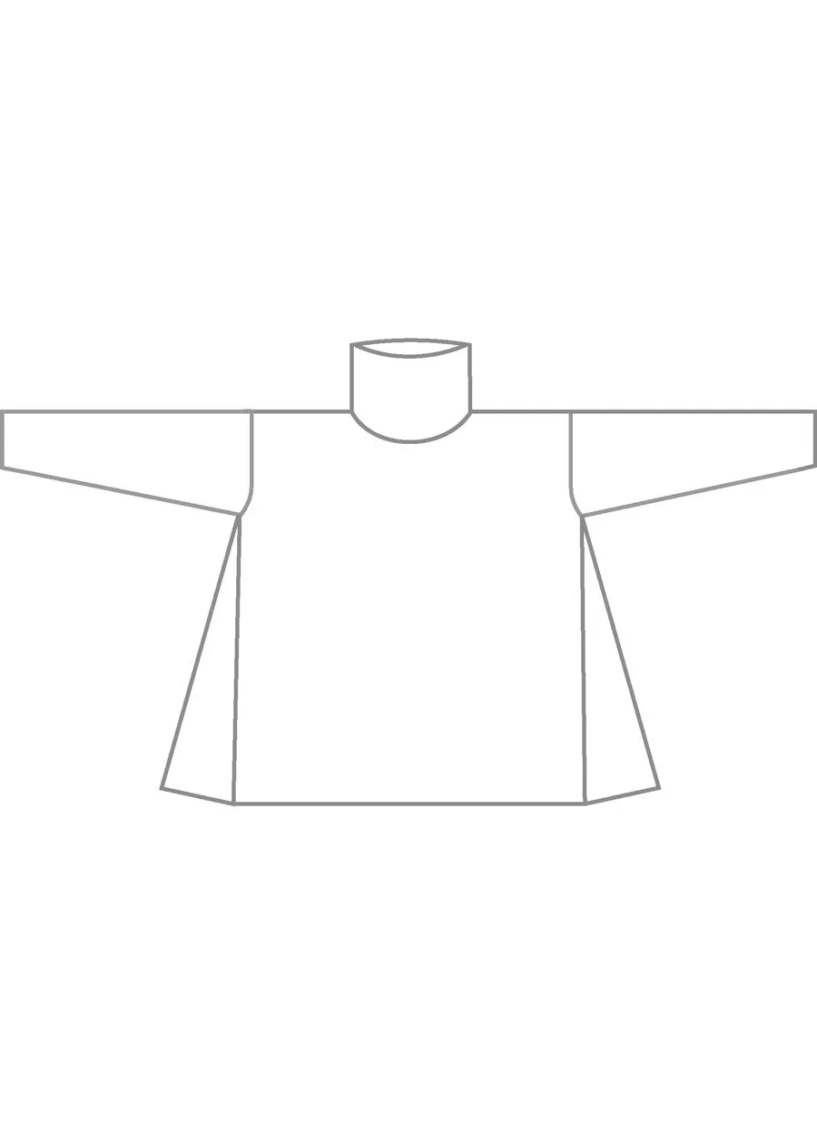 cotton side panelled scrunch neck t-shirt - long sold by eskandar product image thumbnail 5