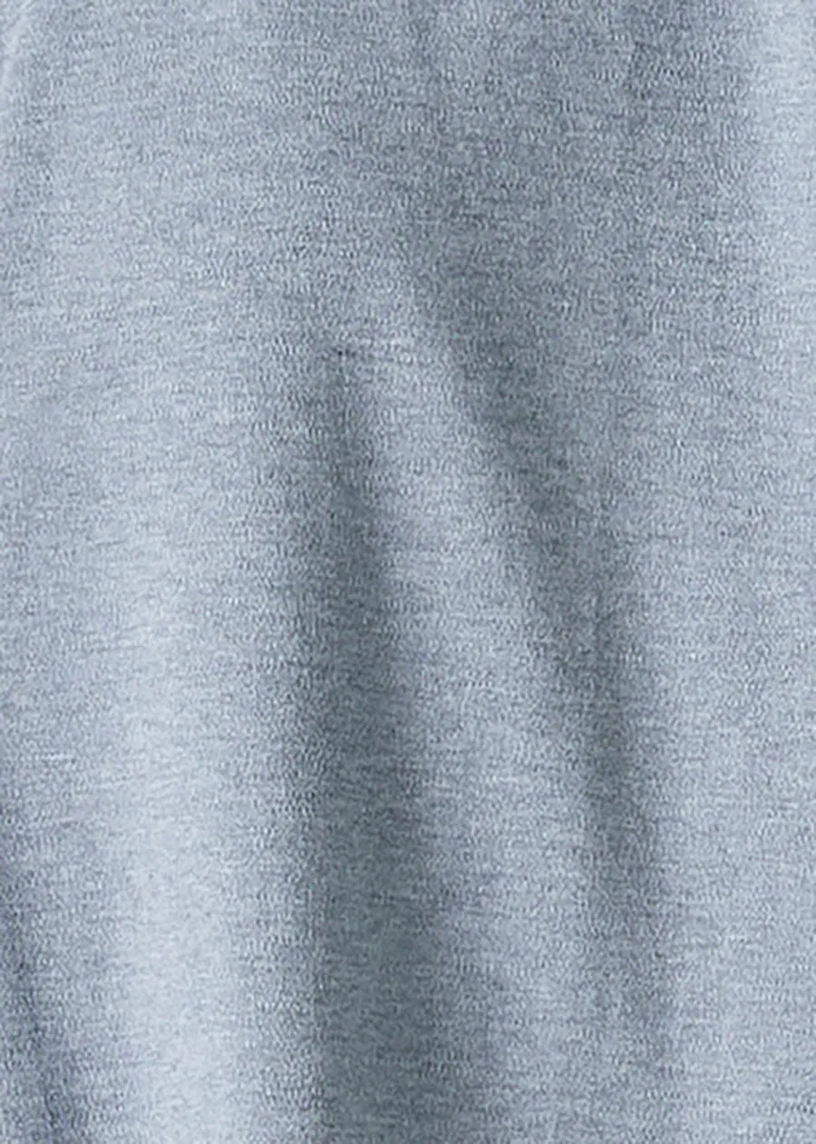 cotton jersey zipped top with chinese collar - long sold by eskandar product image thumbnail 5