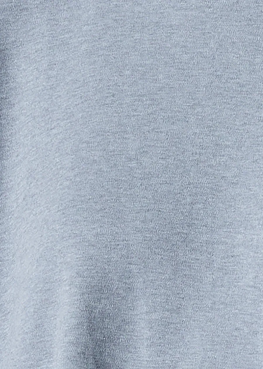 cotton jersey long sleeve round neck t-shirt - mid plus (stormblue) sold by eskandar product image thumbnail 5