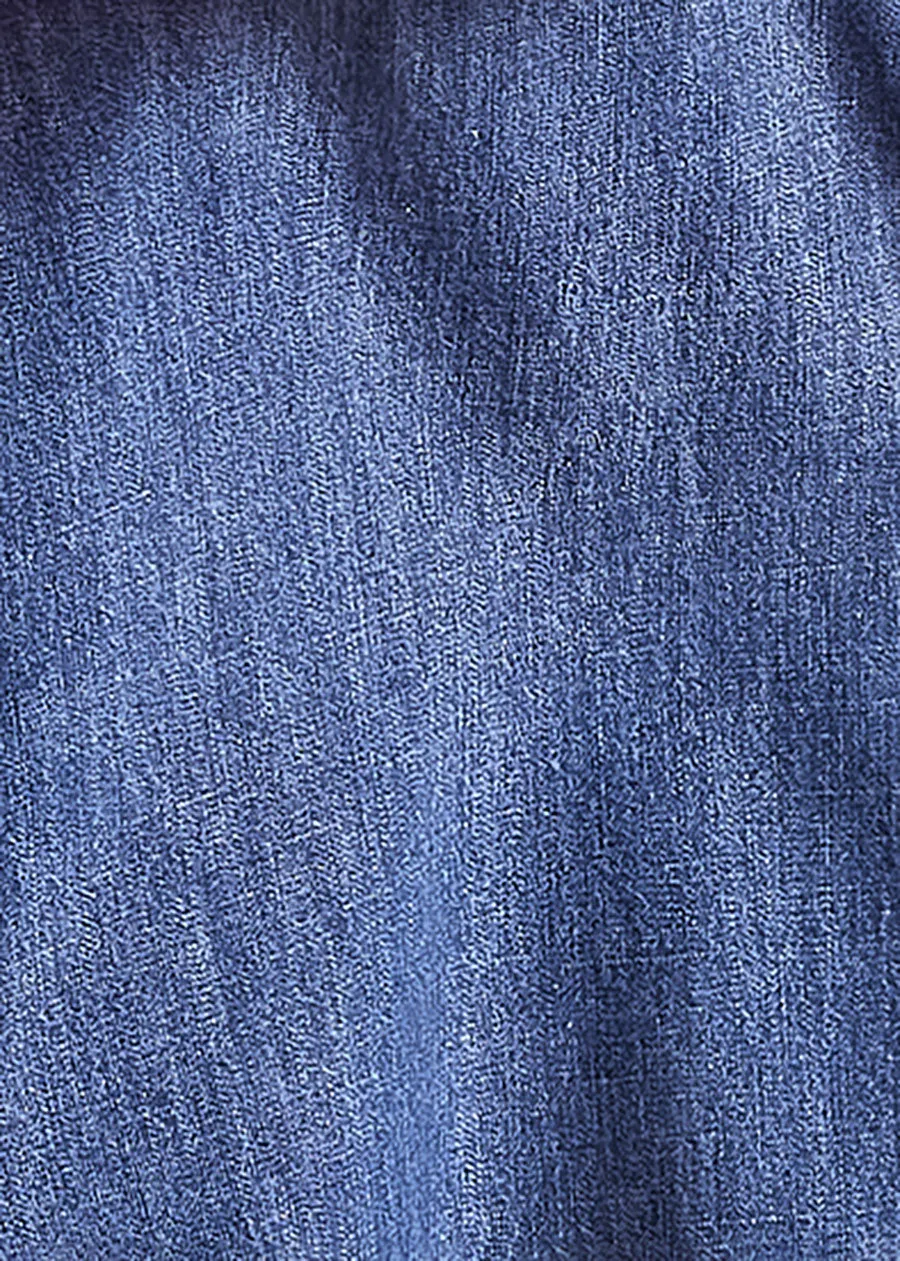 cotton denim caucasus shirt with notch collar - mid plus sold by eskandar product image thumbnail 5