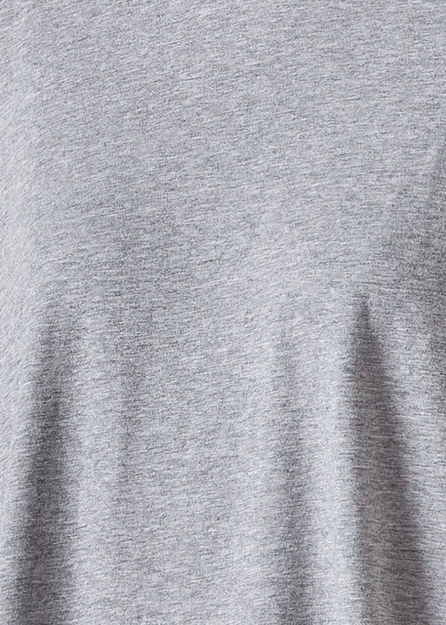 cotton jersey long sleeve double edge scoop neck t-shirt - mid plus sold by eskandar product image thumbnail 4