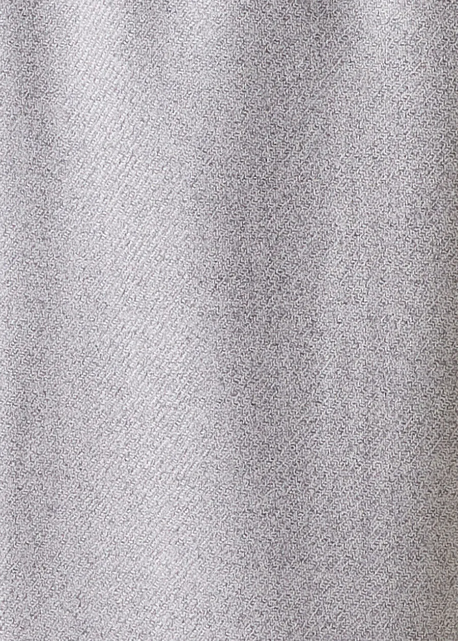 wool silk longer japanese trouser with ankle slits (greypale) sold by eskandar product image thumbnail 4