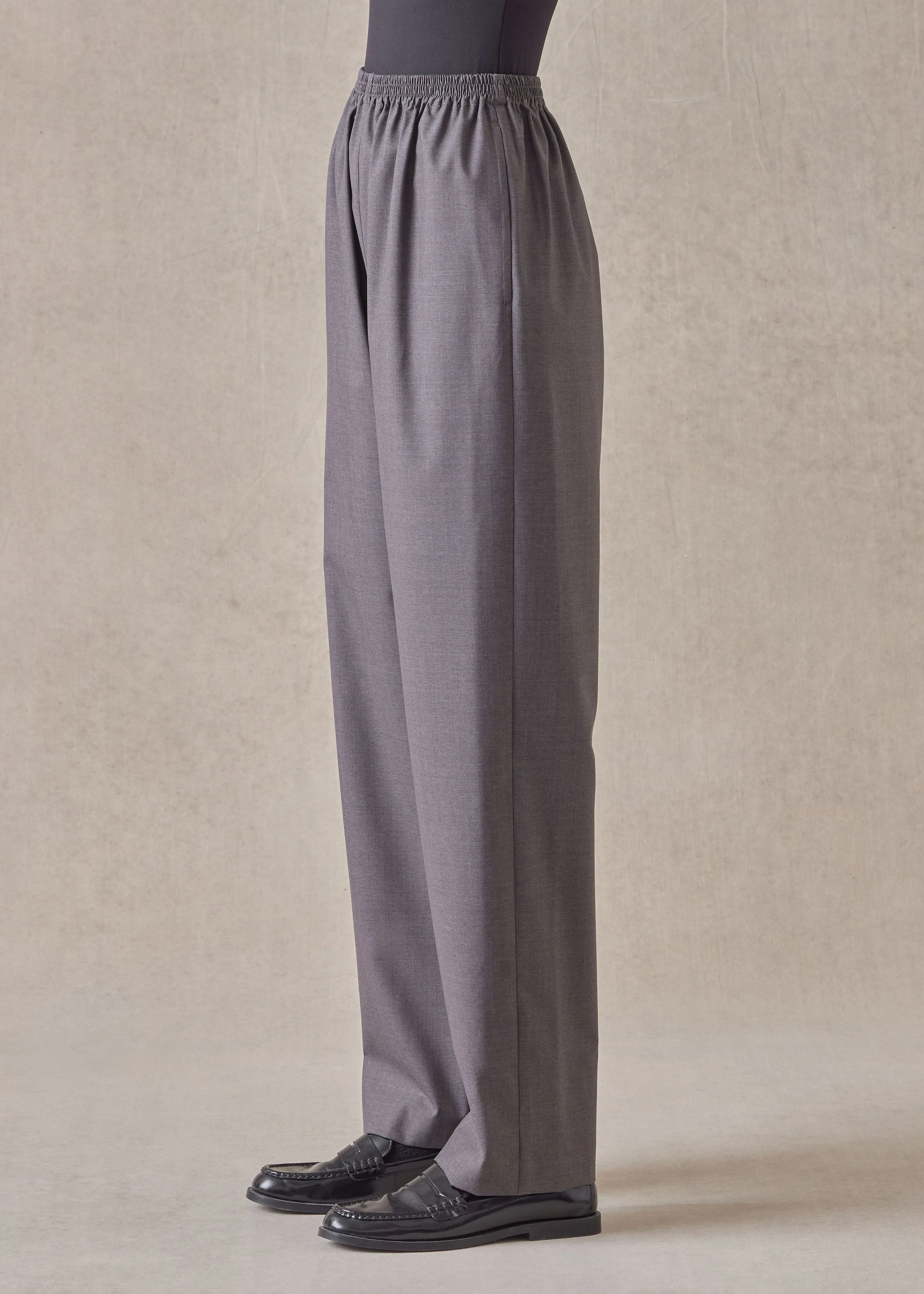 tropical wool regular trouser sold by eskandar product image thumbnail 2