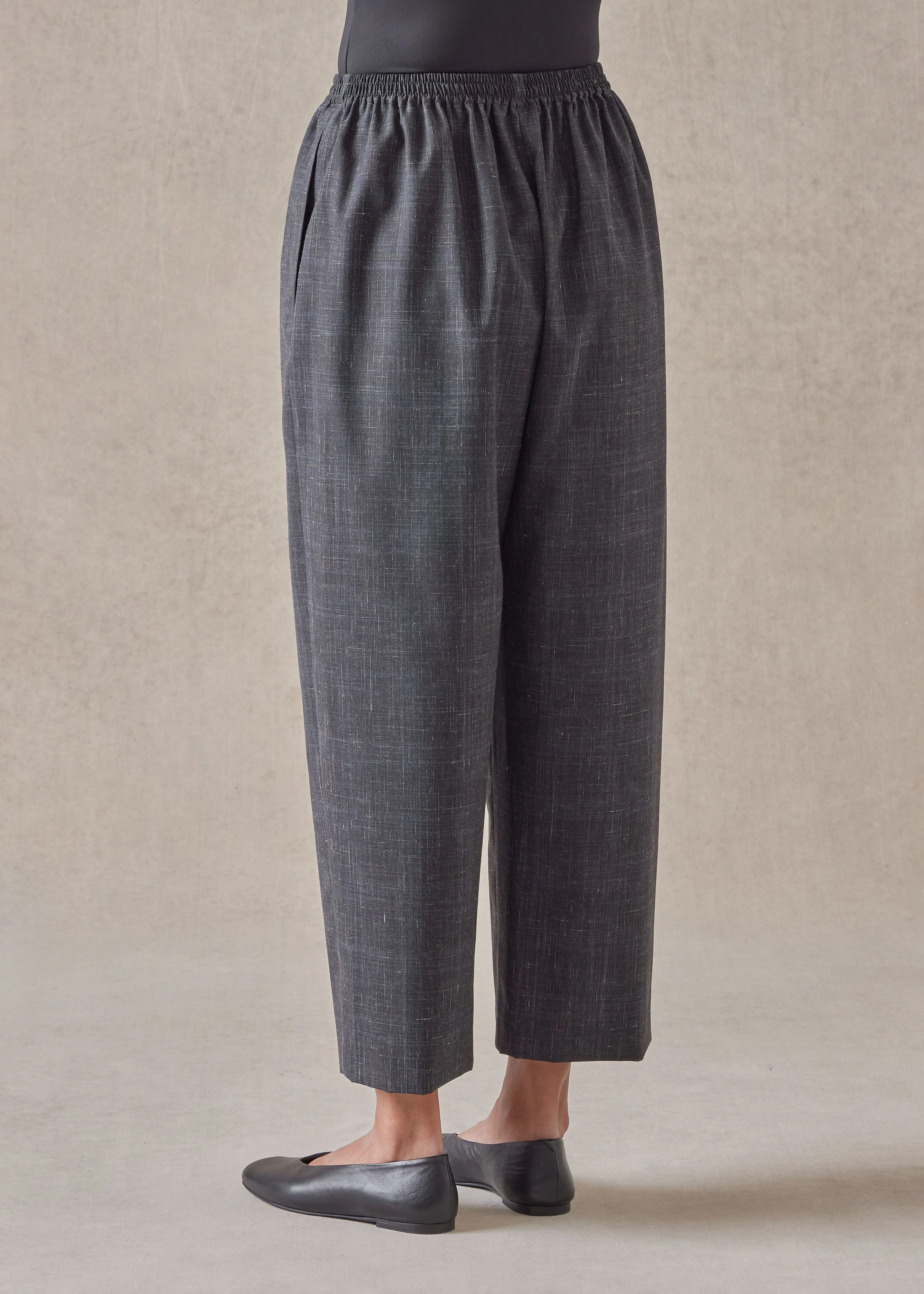 wool linen japanese trouser sold by eskandar product image thumbnail 4