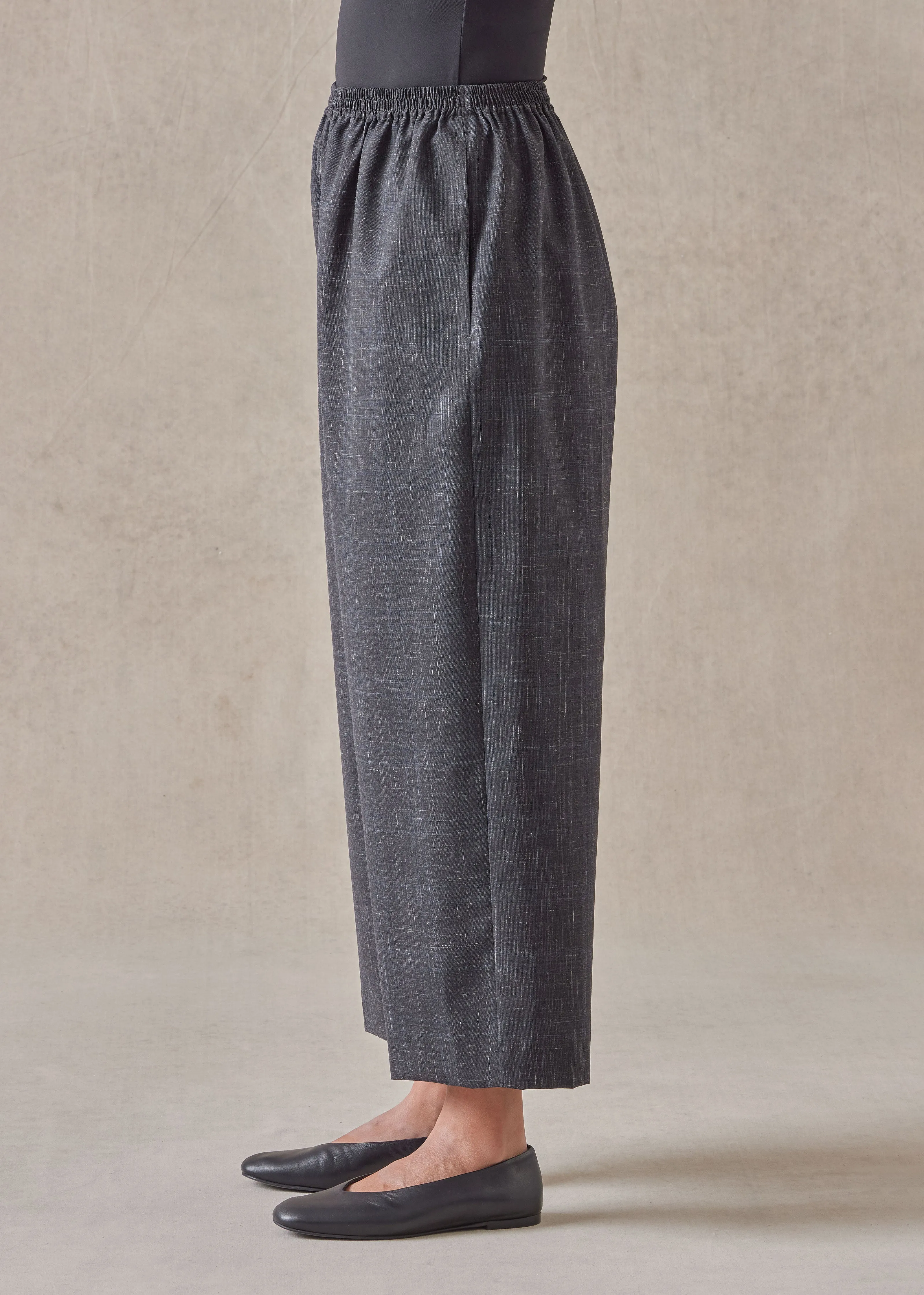 wool linen japanese trouser sold by eskandar product image thumbnail 2