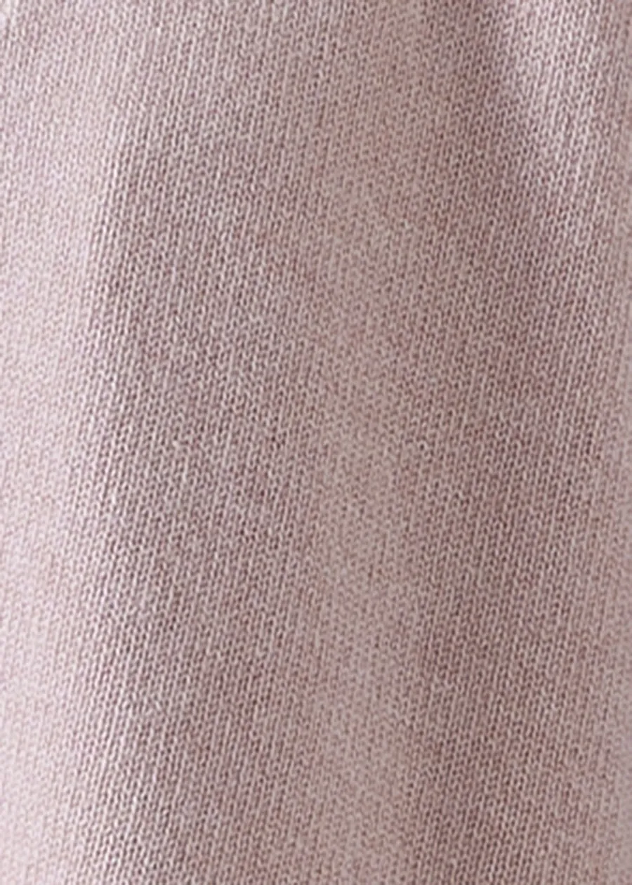 cashmere a-line sleeveless v-neck cardigan - mid plus (rosepowder) sold by eskandar product image thumbnail 4