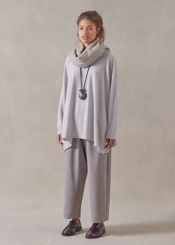 cashmere a-line bateau neck sweater - long sold by eskandar