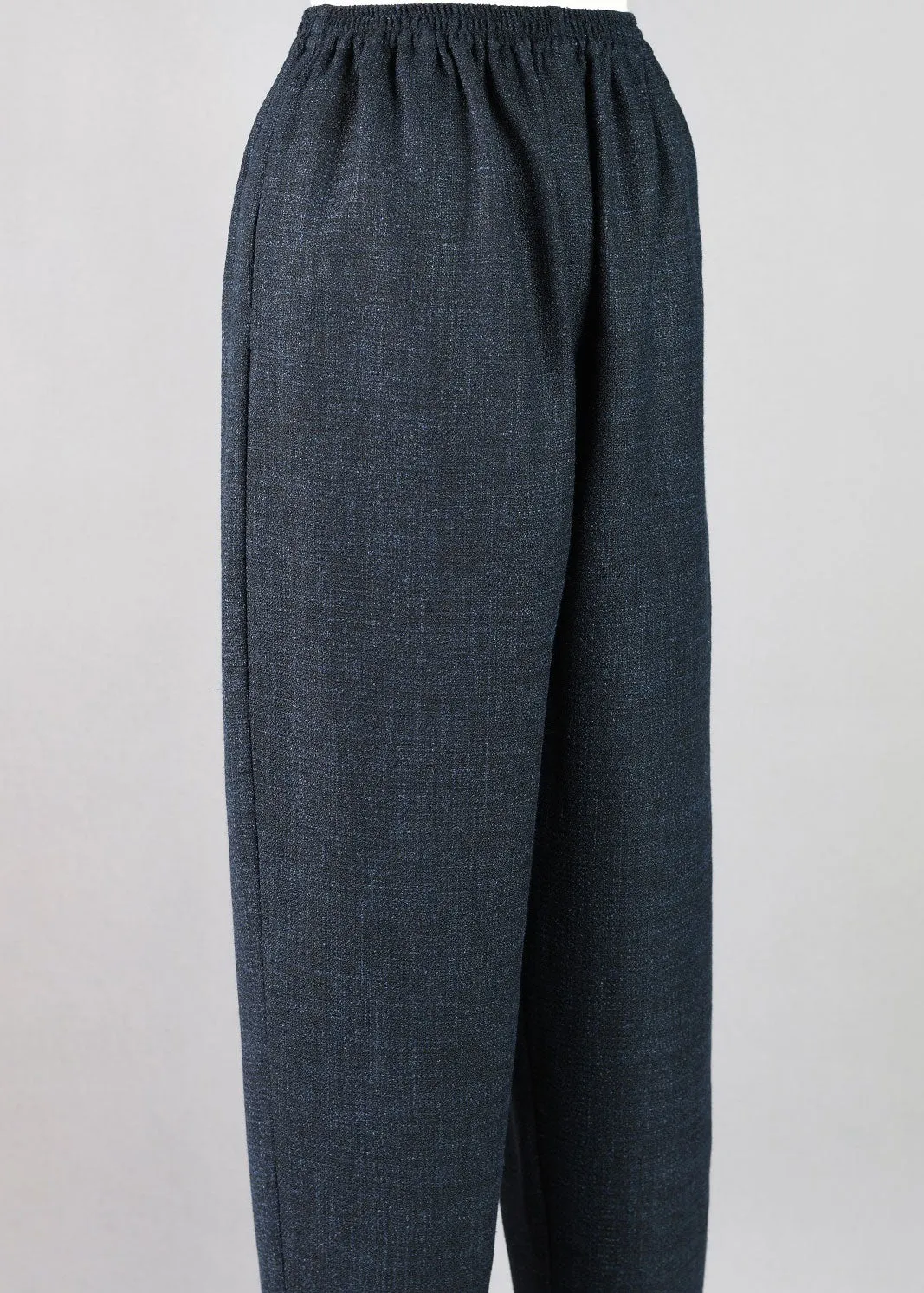 alpaca mix longer japanese trouser with ankle slits (half lined) sold by eskandar product image thumbnail 2