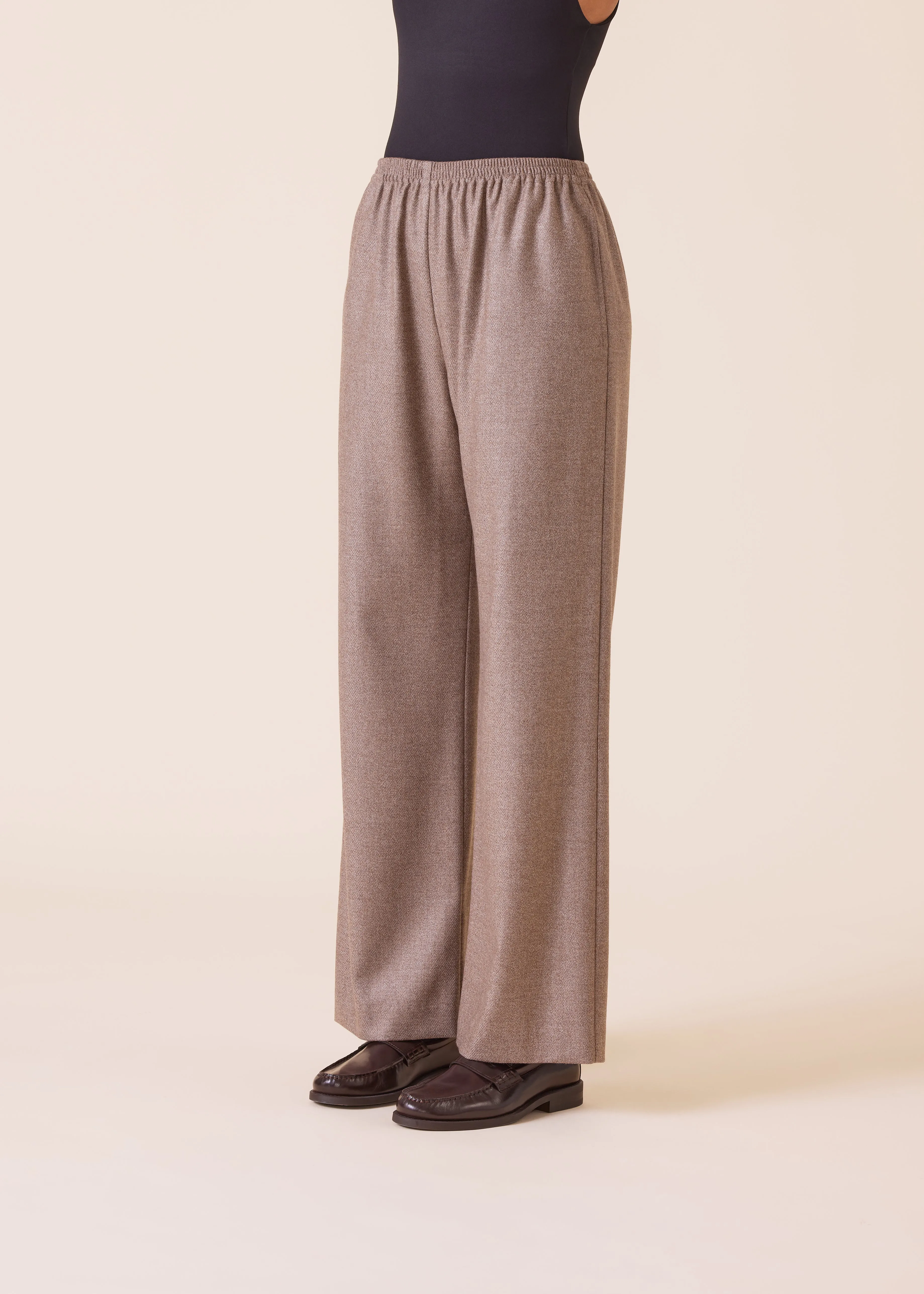 wool silk mix trouser sold by eskandar product image thumbnail 2