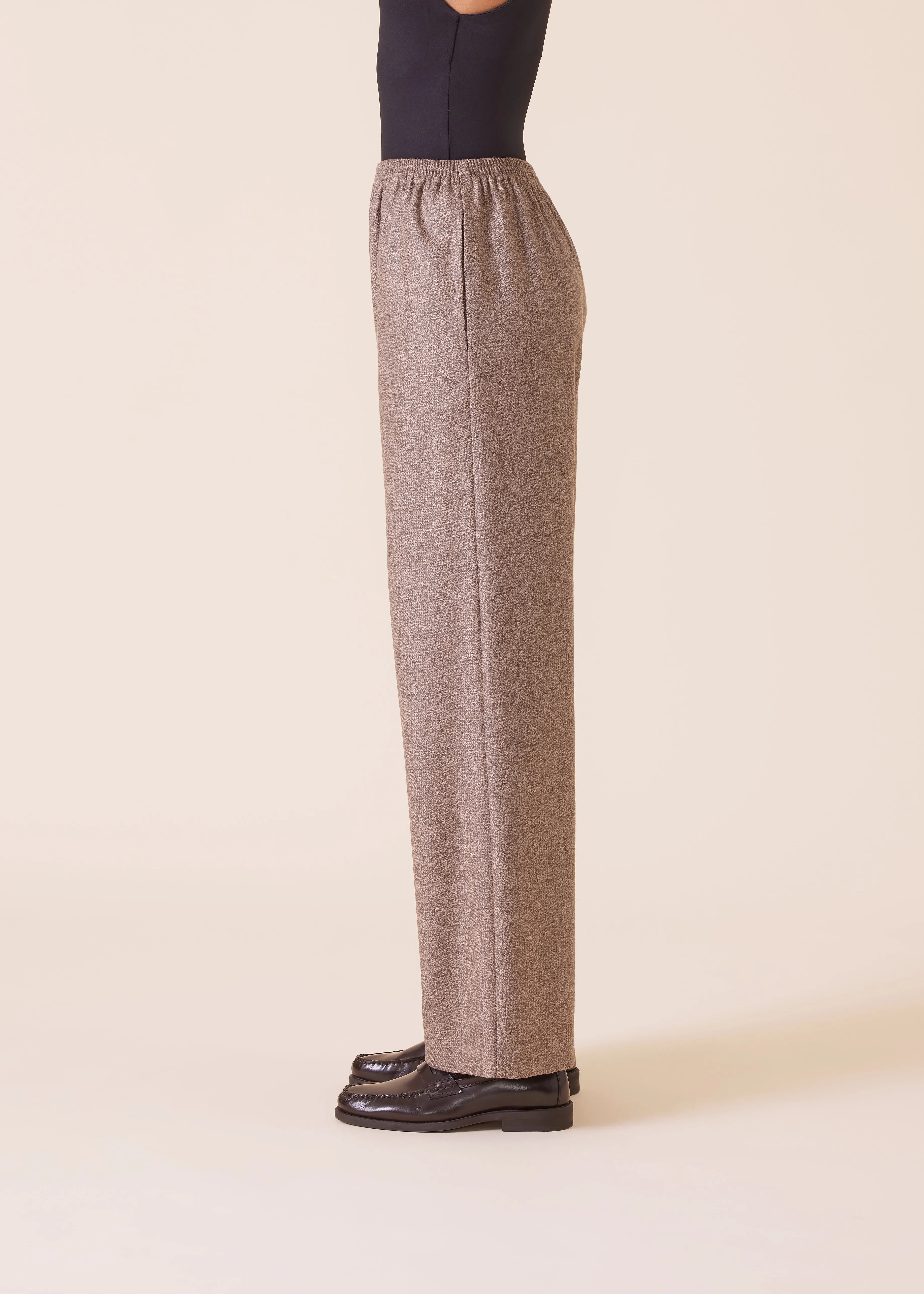 wool silk mix trouser sold by eskandar product image thumbnail 3