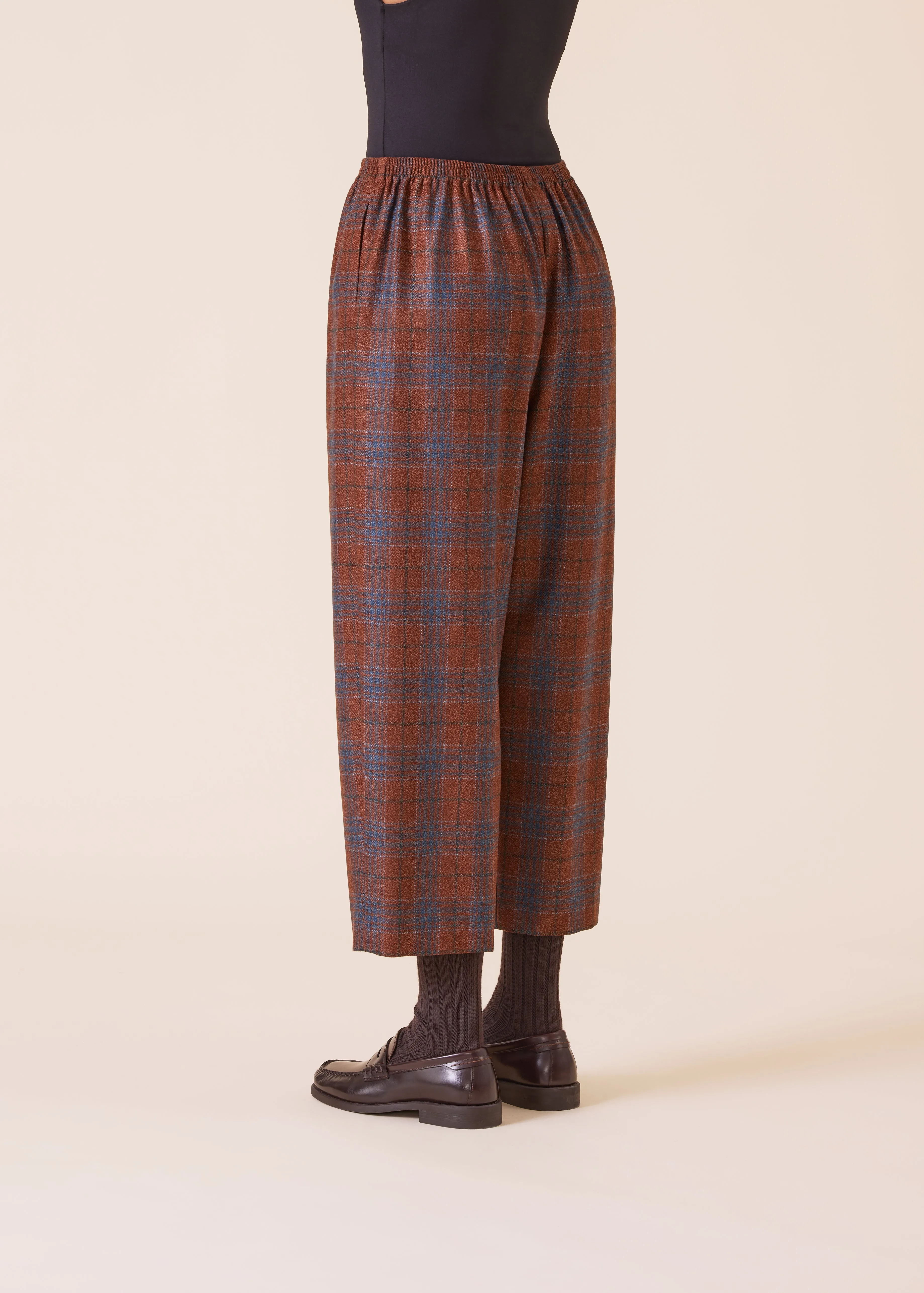 wool silk mix japanese trouser sold by eskandar product image thumbnail 3