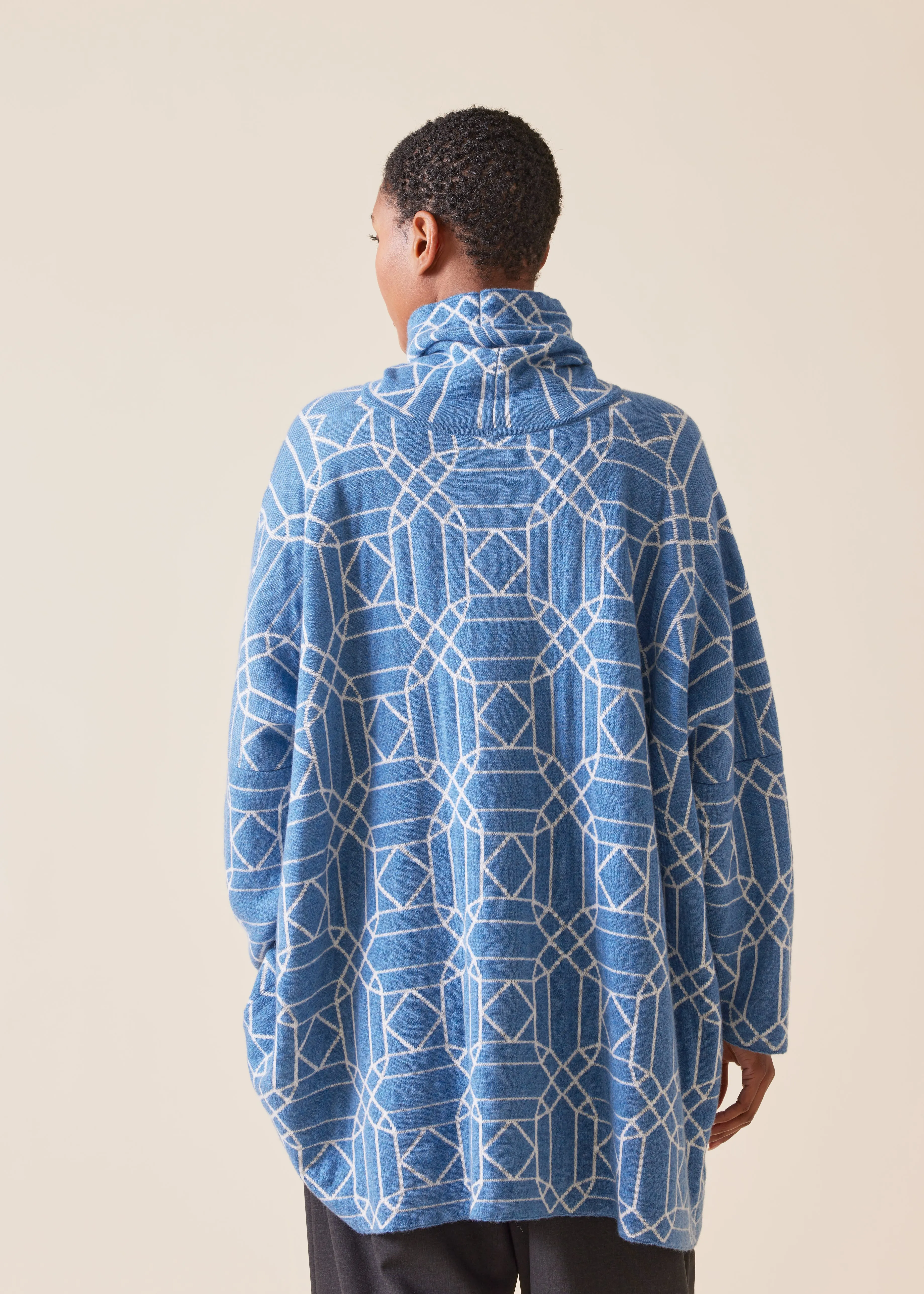 cashmere knitted monks top - long sold by eskandar product image thumbnail 3