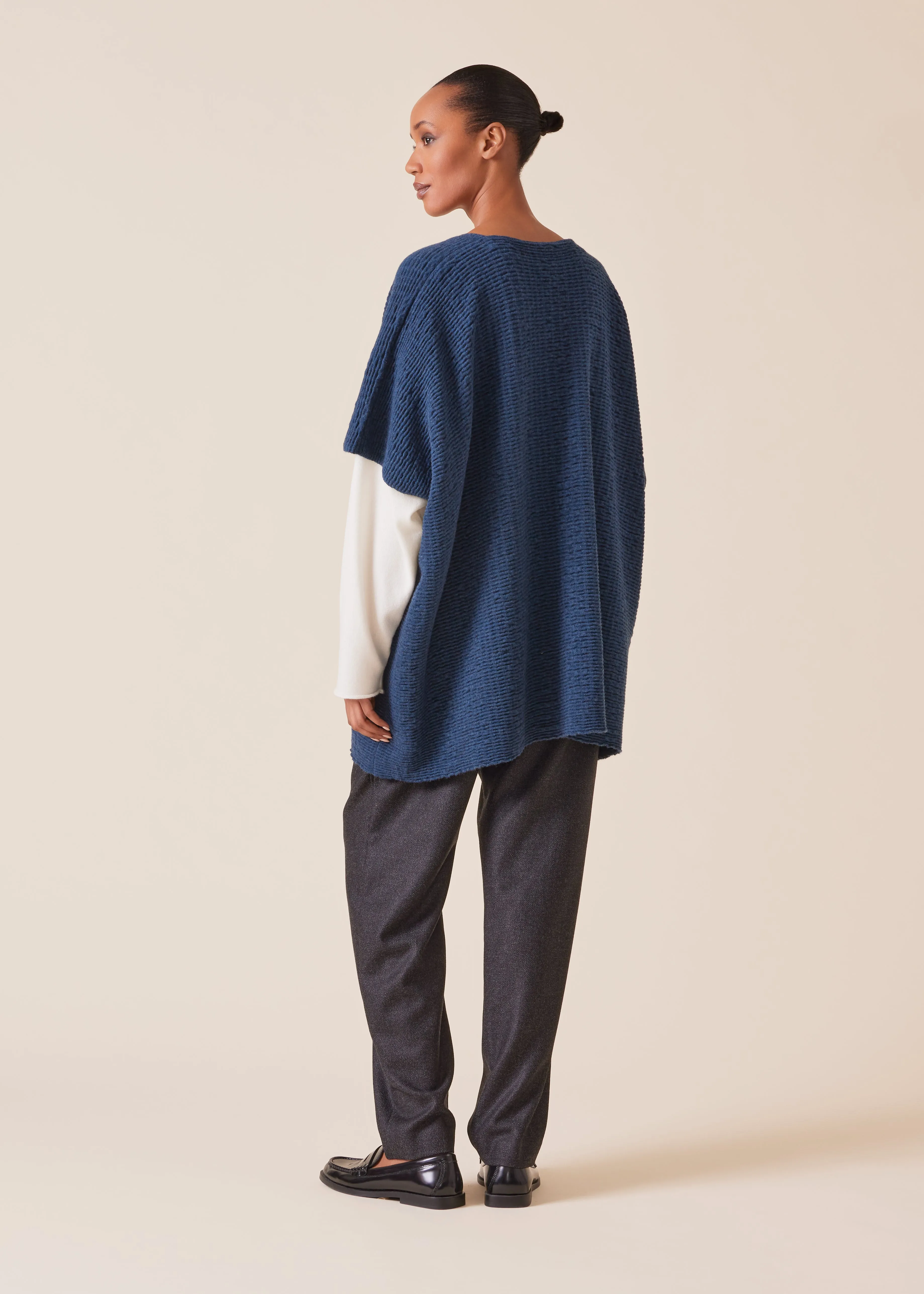 cashmere double breasted sleeveless knit cardigan - long plus sold by eskandar product image thumbnail 3