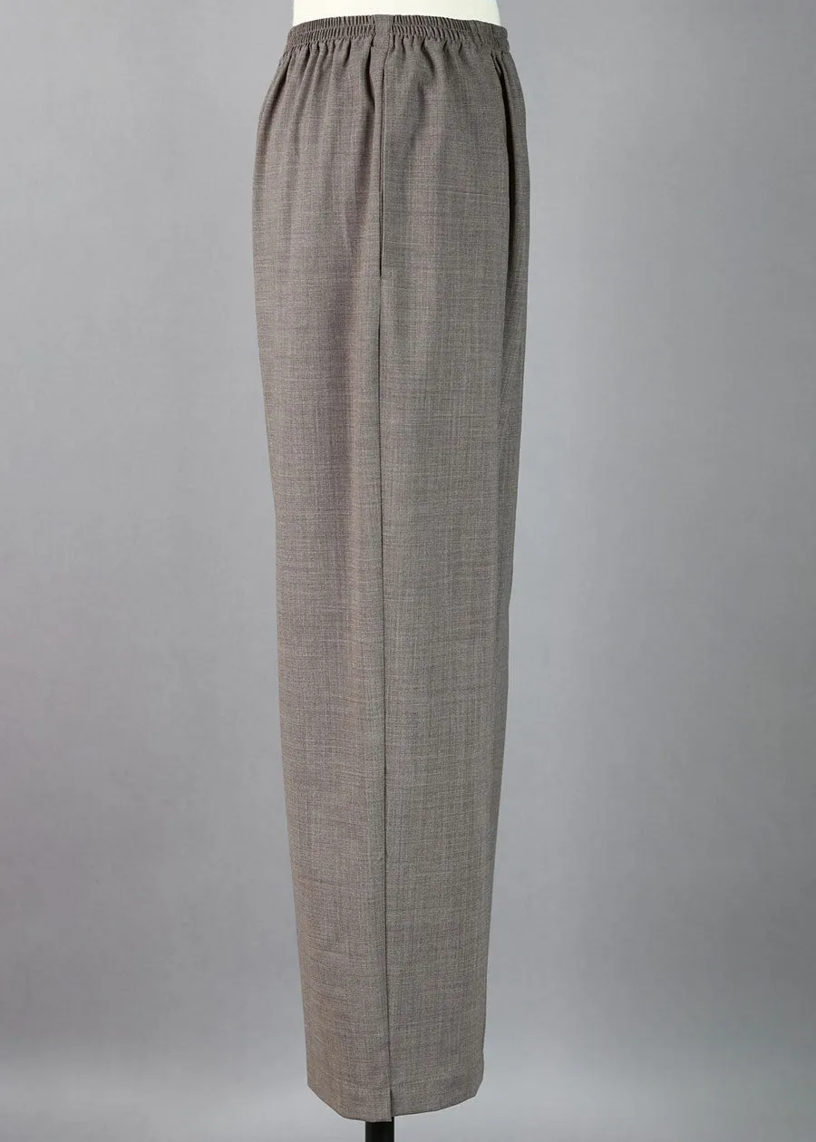 stretch wool longer japanese trousers with front seam stitch detail sold by eskandar product image thumbnail 2