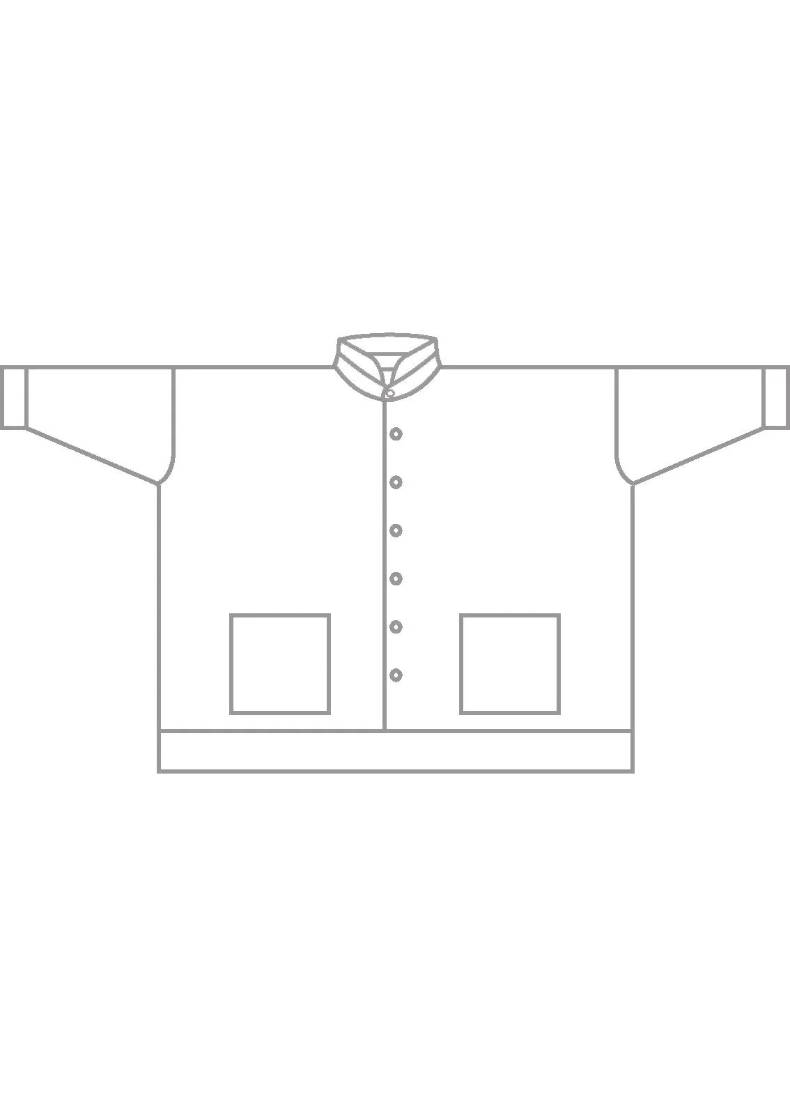 wool silk mix wide longer back double stand collar jacket - long sold by eskandar product image thumbnail 5