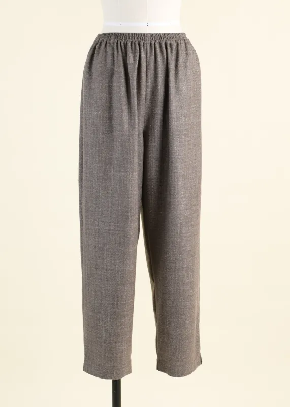 alpaca wool mix longer japanese trouser with ankle slits sold by eskandar