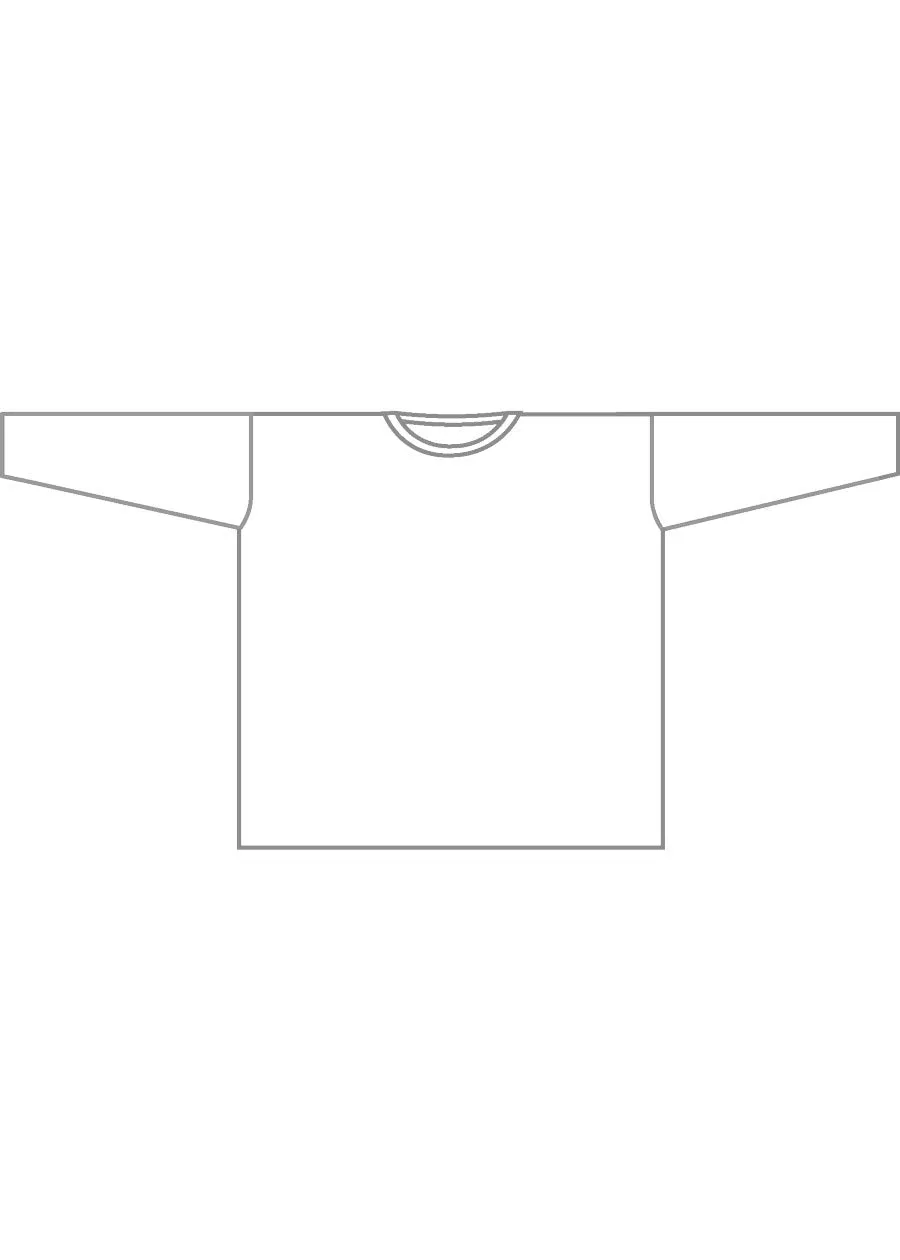 cotton jersey long sleeve round neck t-shirt - long sold by eskandar product image thumbnail 5