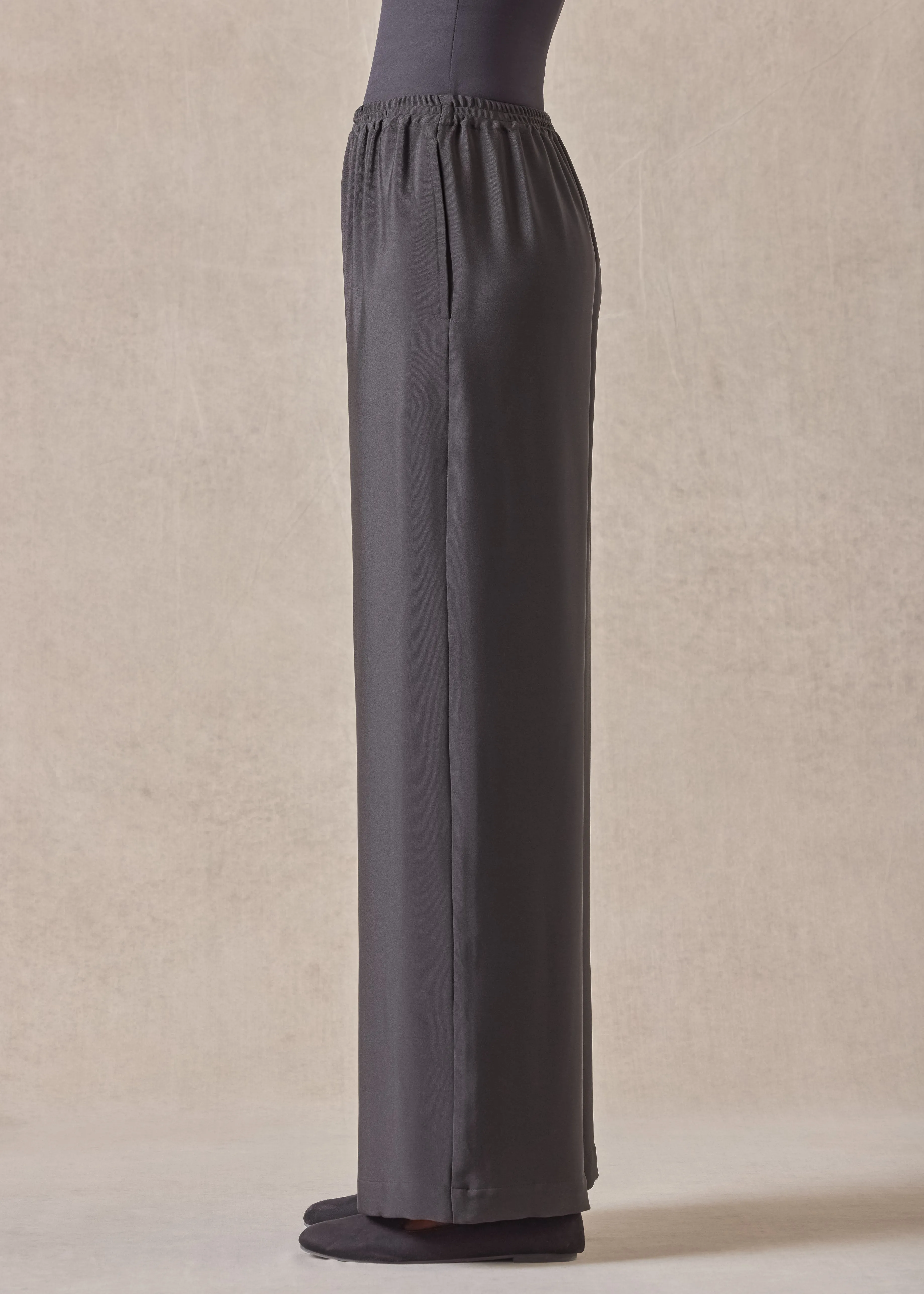 silk flared trouser sold by eskandar product image thumbnail 4