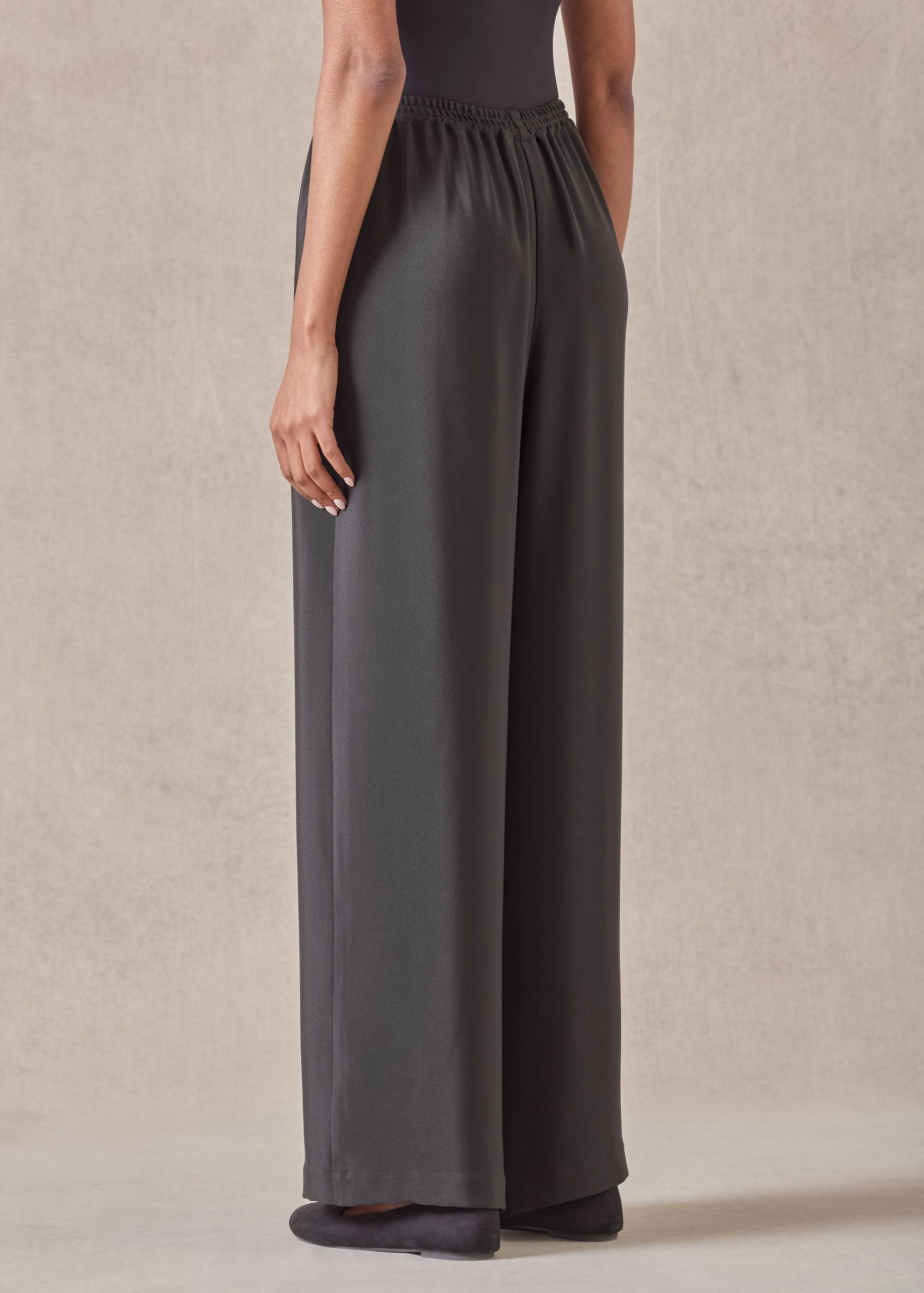 silk flared trouser sold by eskandar product image thumbnail 5