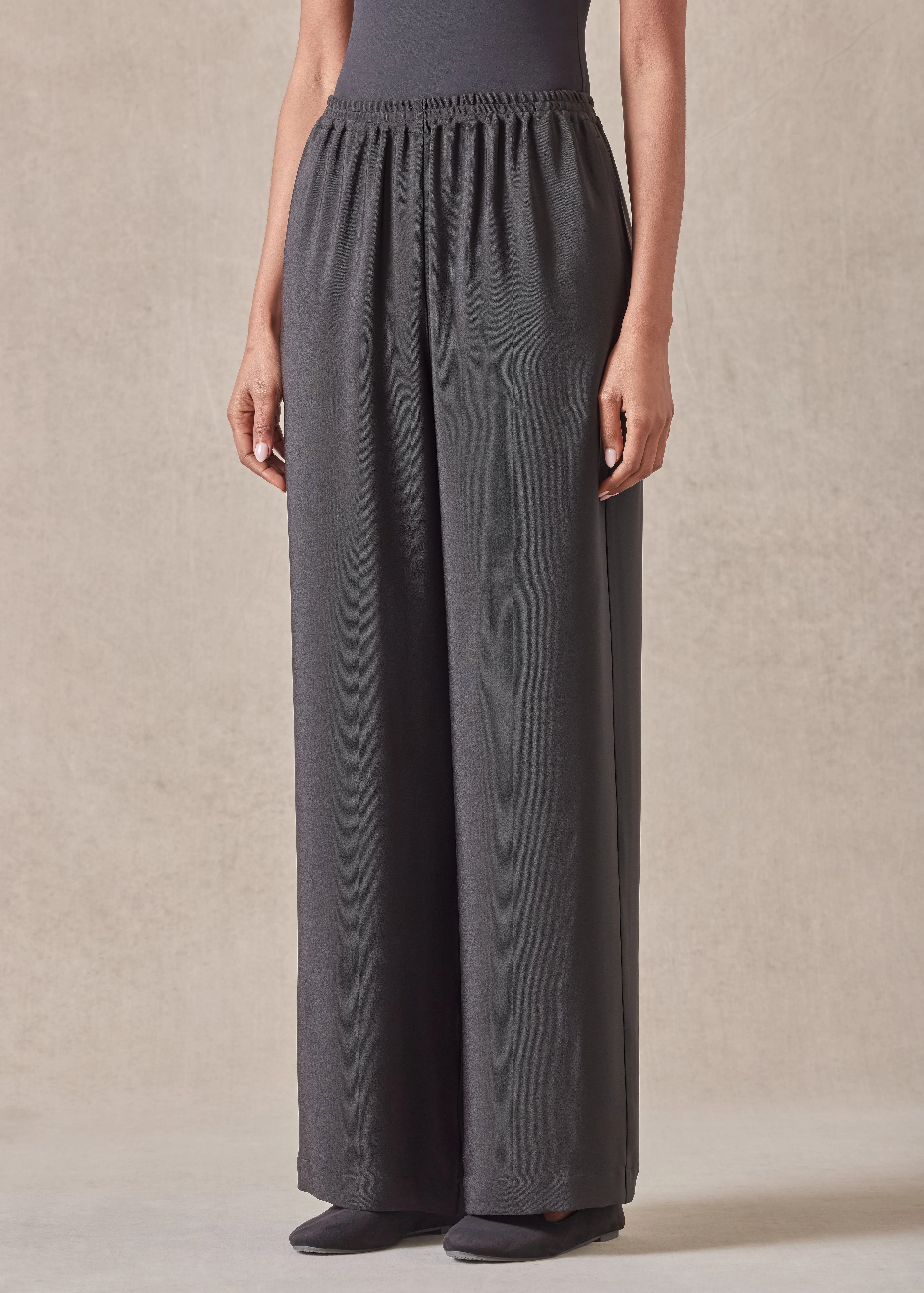 silk flared trouser sold by eskandar product image thumbnail 2