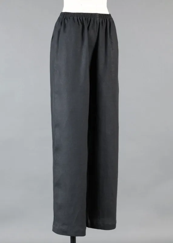 linen full trouser (black) sold by eskandar