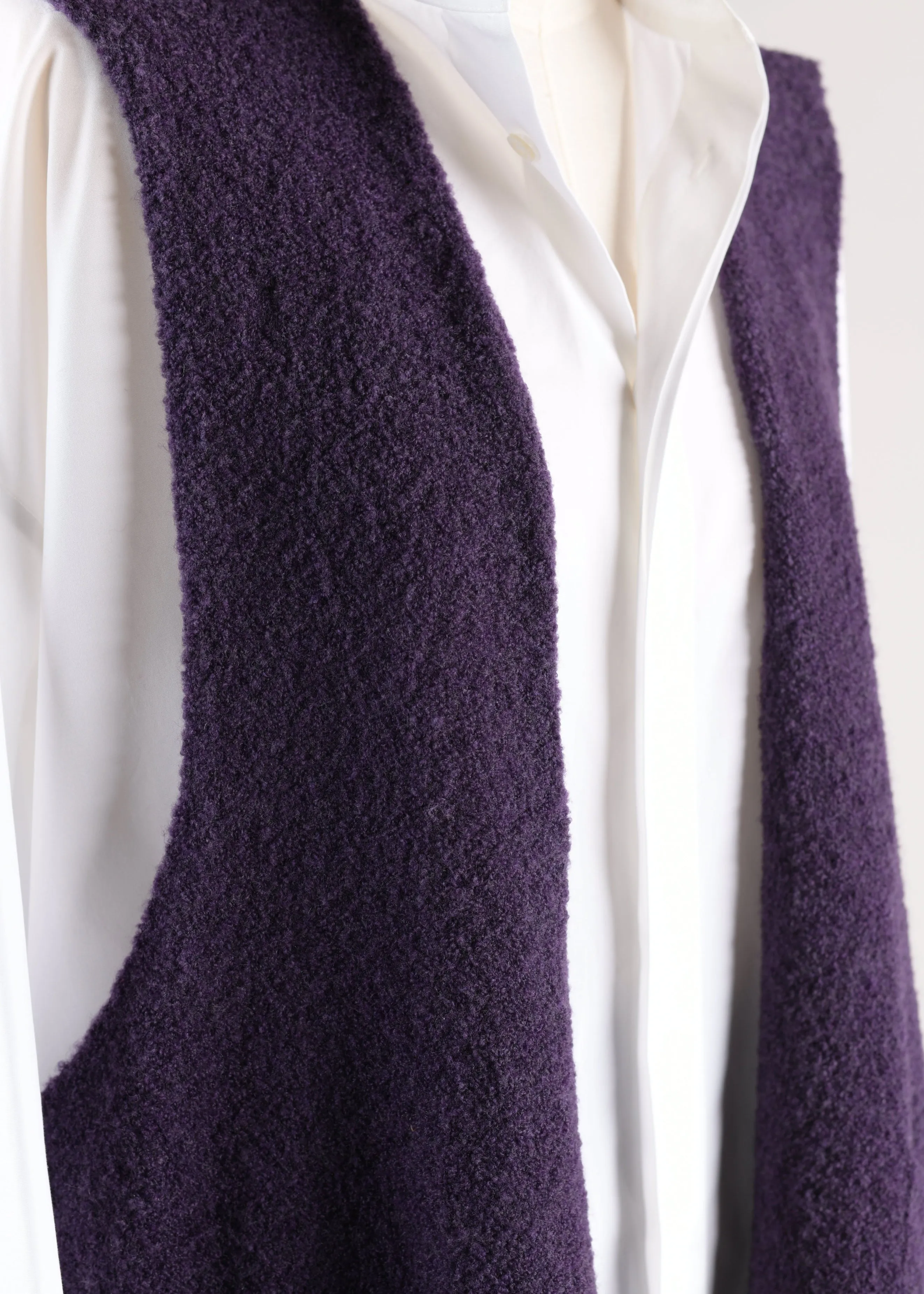 wool mix waistcoat (amethystdark) sold by eskandar product image thumbnail 4